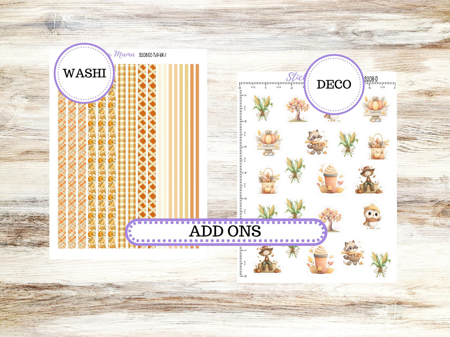 LD "The Valerie" || TEACHER Week + Month Planner Kit #3208 || Fall Fields ||Laurel Denise Kit || Laurel Denise Teacher Planner || June 25