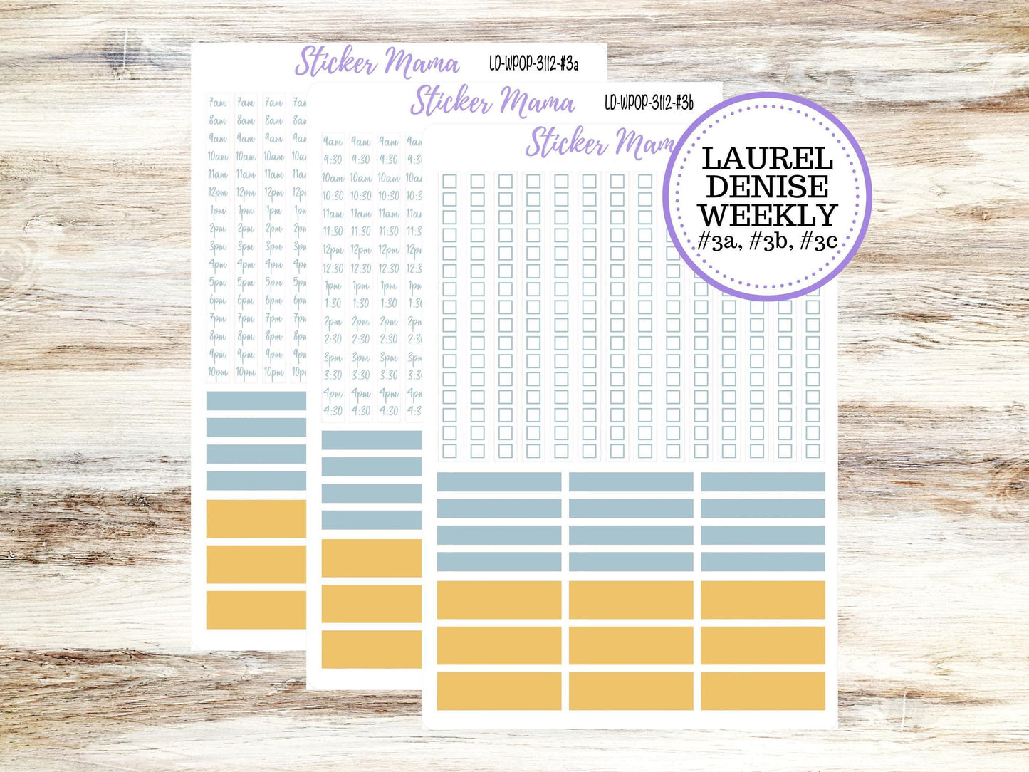 LAUREL DENISE Weekly PORTRAIT || Planner Kit #3112 || Butterfly Bliss || Laurel Denise Kit || Laurel Denise Stickers || ld