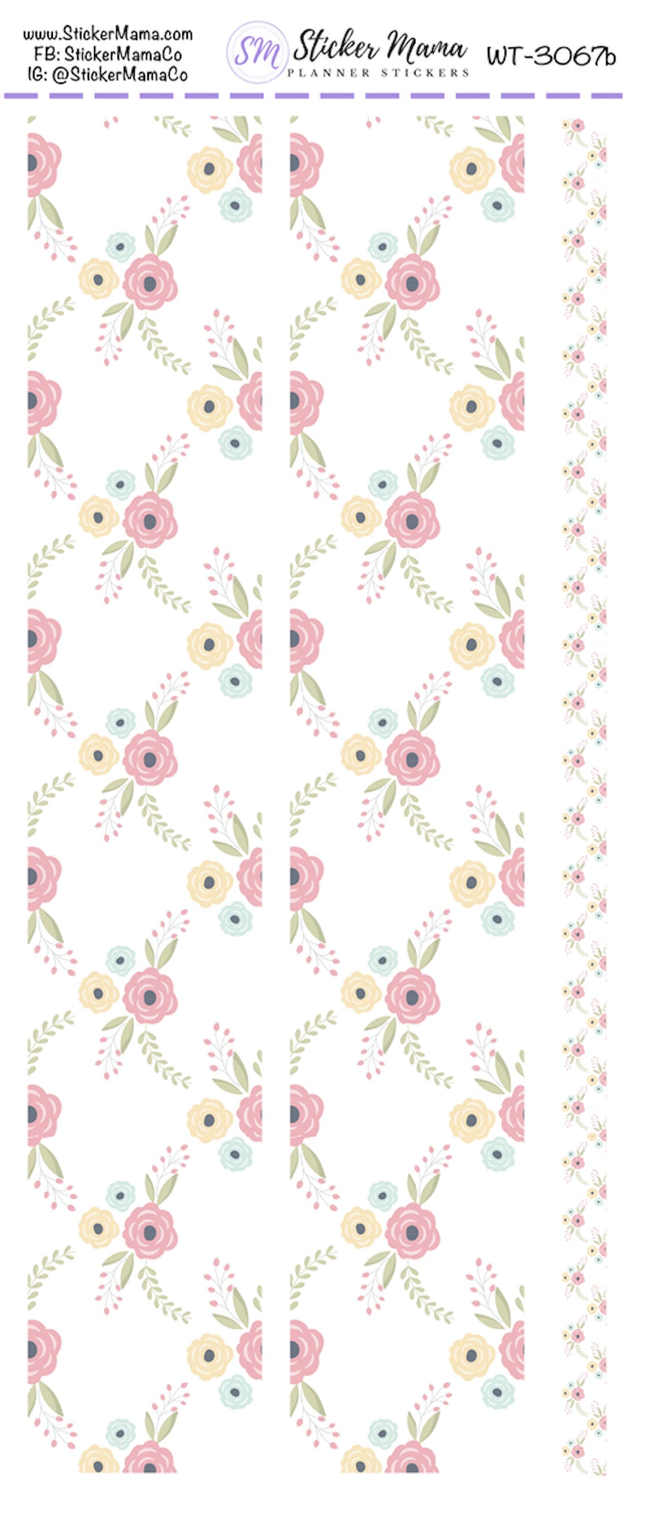 W-3067 - WASHI STICKERS - Spring Time - Planner Stickers - Washi for Planners