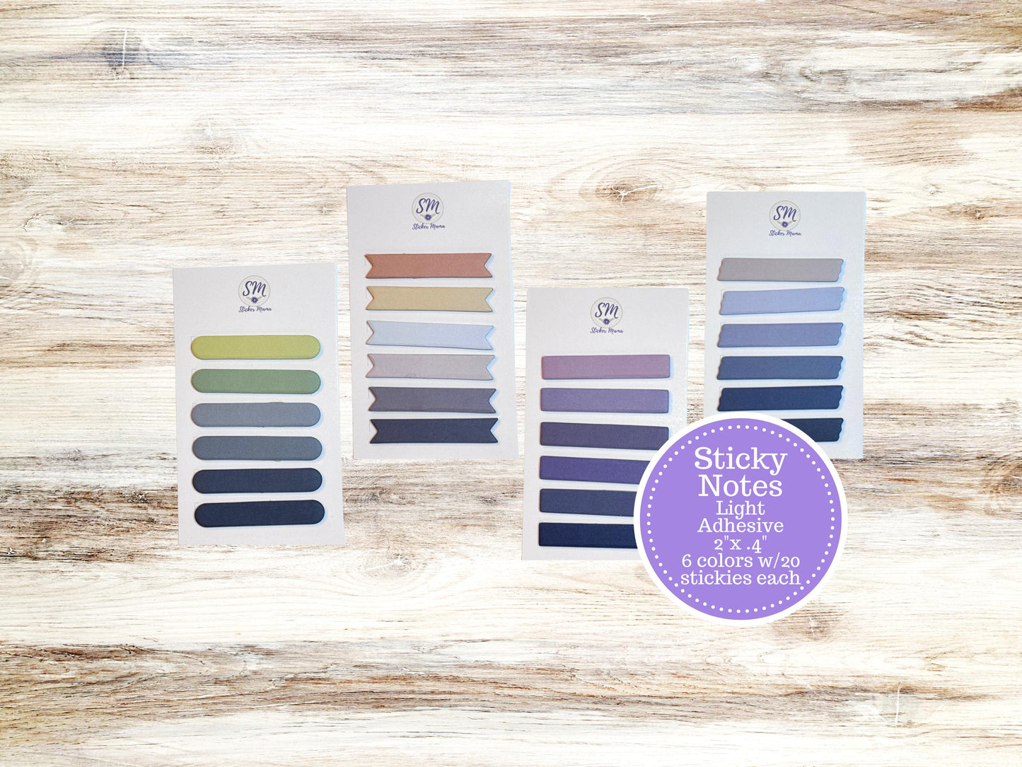 StickerMama STICKY NOTES || 2" x .4" notes || Sticky note labels