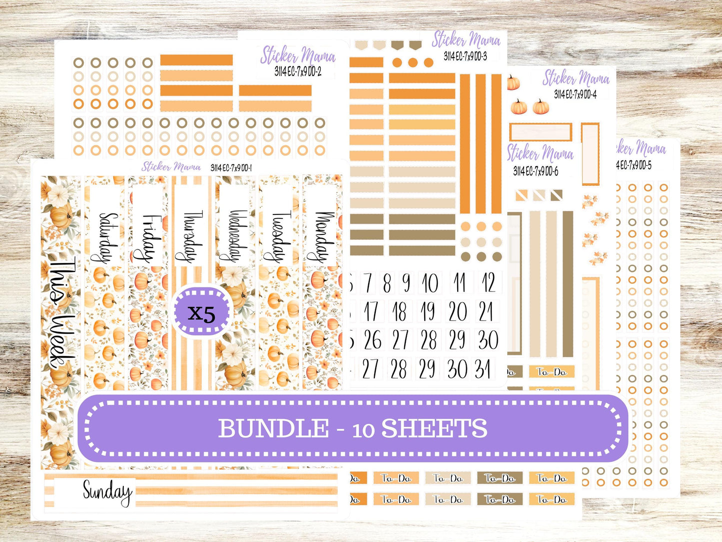 ERIN CONDREN Daily Duo Planner Kit DD 3114 || September || Daily Duo Planner Sticker Kit || Erin Condren ||