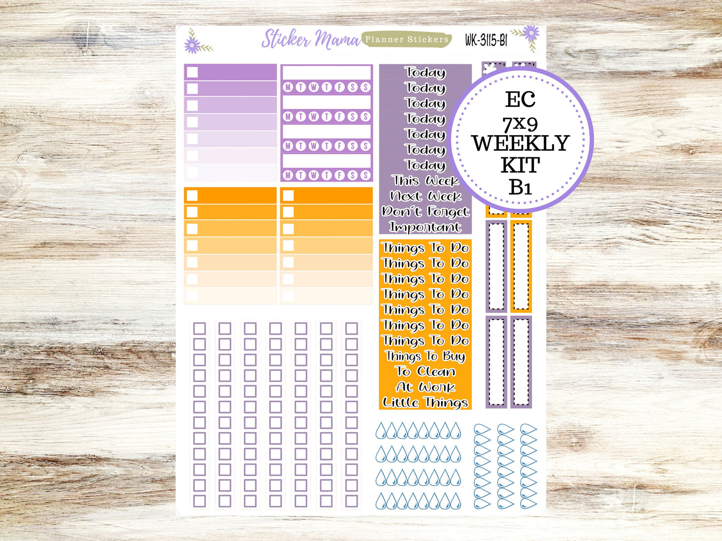 ERIN CONDREN WK-3115- Spooky Palette || Weekly Planner Kit || Erin Condren || Hourly Planner Kit || Vertical Planner Kit
