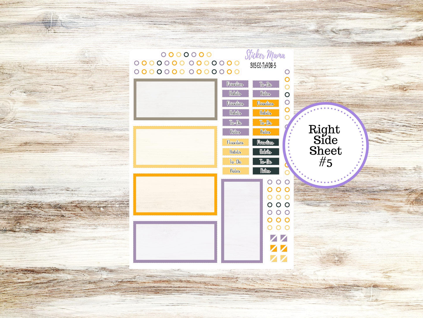 ERIN CONDREN Dashboard Planner Kit DB-3115 || Spooky Palette || Dashboard Planner Sticker Kit || Erin Condren ||