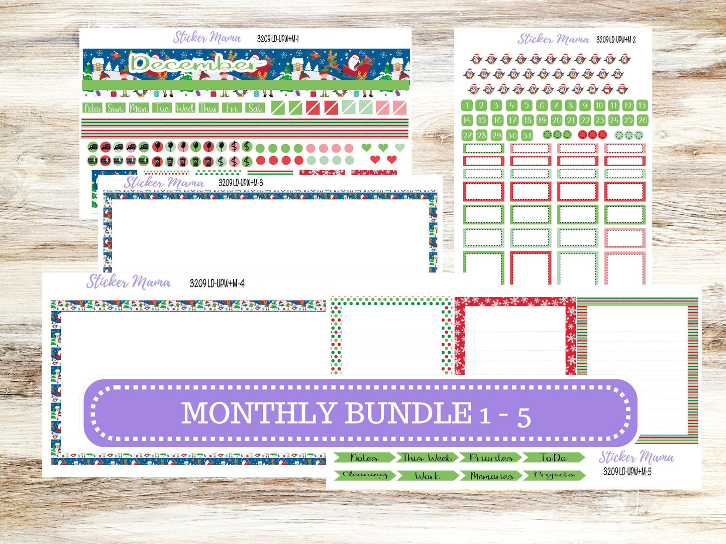 LD POP-UP Week+Month Planner Kit #3209 || The Jo || Jolly Pines || Laurel Denise Kit || Laurel Denise Stickers || Sept 25