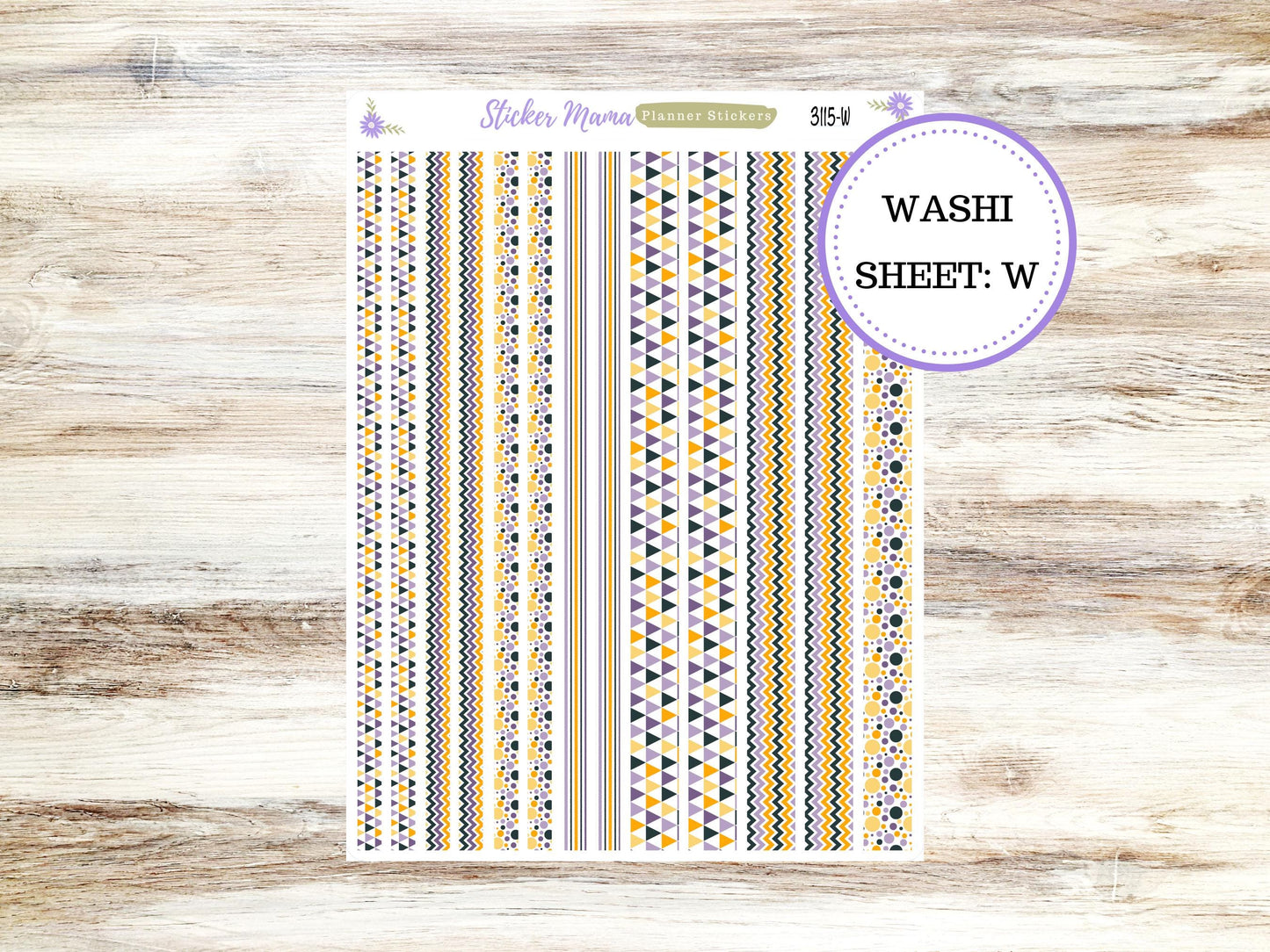 WASHI PLANNER STICKERS || 3115 || Spooky Palette || Halloween Washi Stickers || Planner Stickers || Washi for Planners