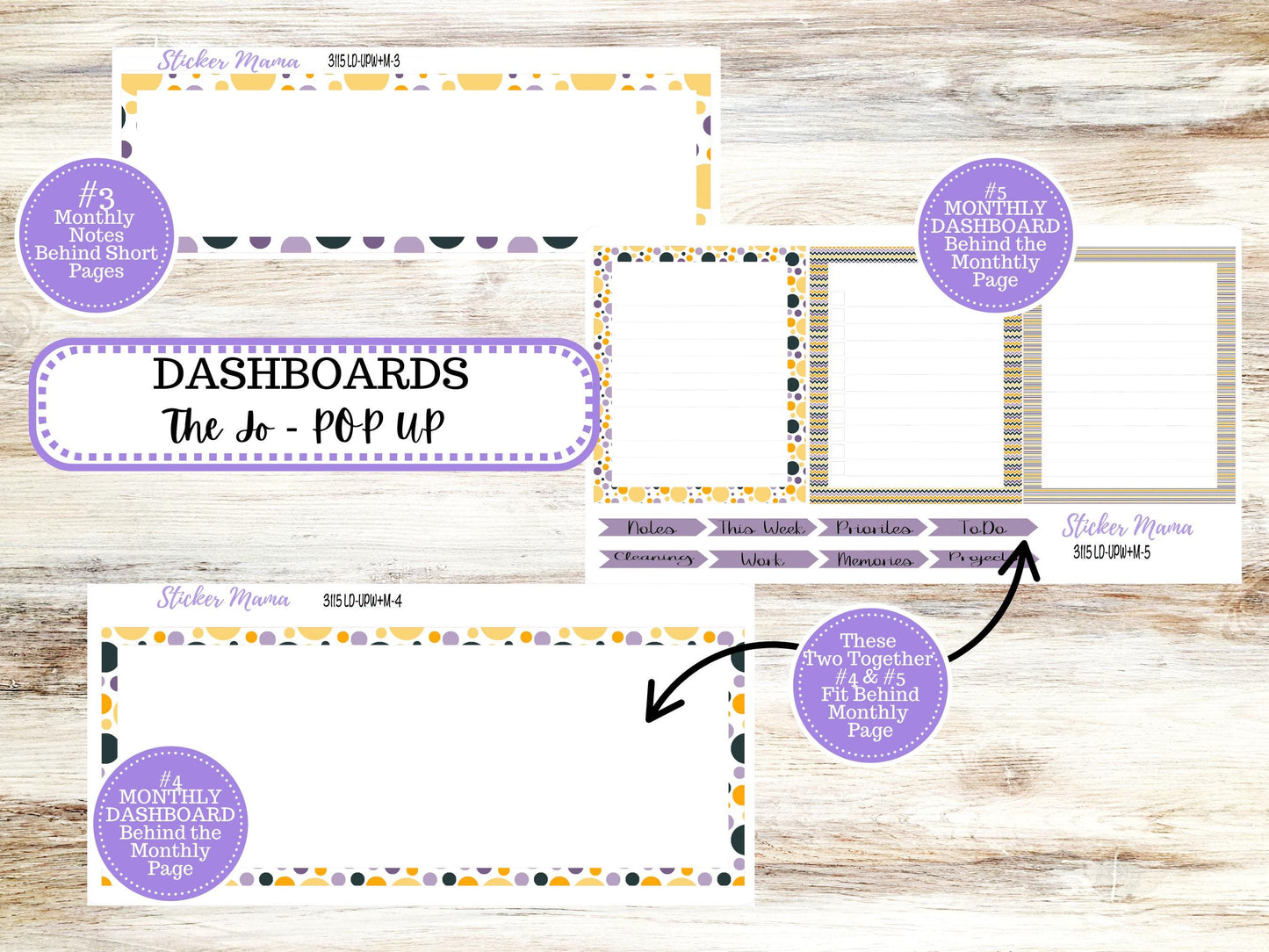LD POP-UP Week+Month Planner Kit #3115 || The Jo || Spooky Palette || Laurel Denise Kit || Laurel Denise Stickers || Aug 25