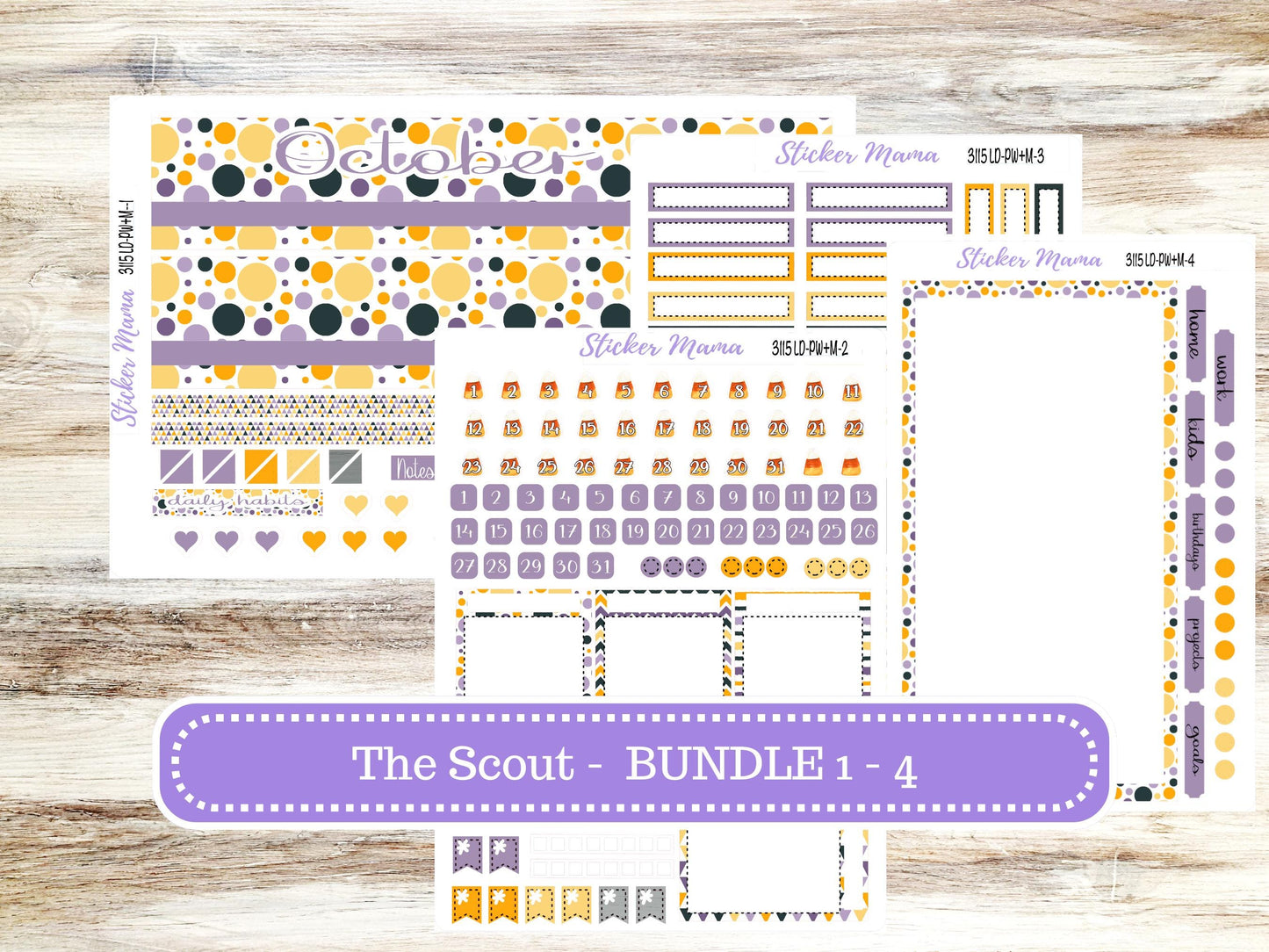 LD "The Scout" || PORTRAIT Weekly + Monthly Planner Kit #3115 || Spooky Palette || Laurel Denise Kit Portrait || Aug 25