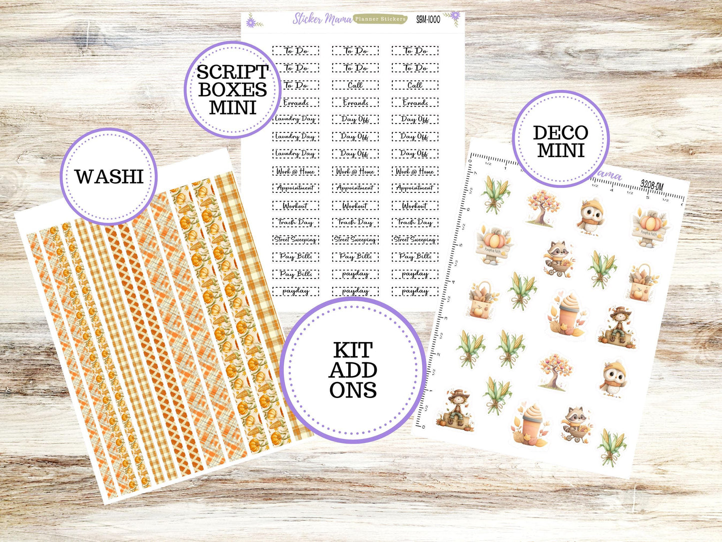 JOURNALING KIT || #3208 || Fall Fields || Journal Planner || Planner Stickers || Journal Stickers