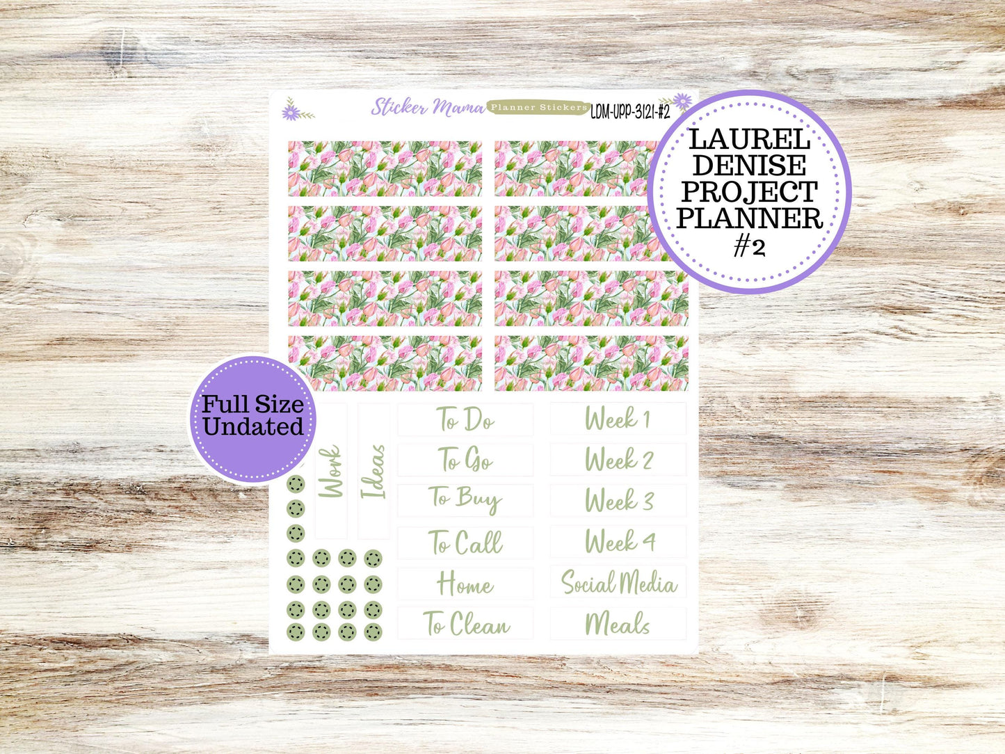 LAUREL DENISE PROJECT Planner Kit #3121 || Easter Petals || Laurel Denise Kit || Laurel Denise Stickers || || Any Month ld