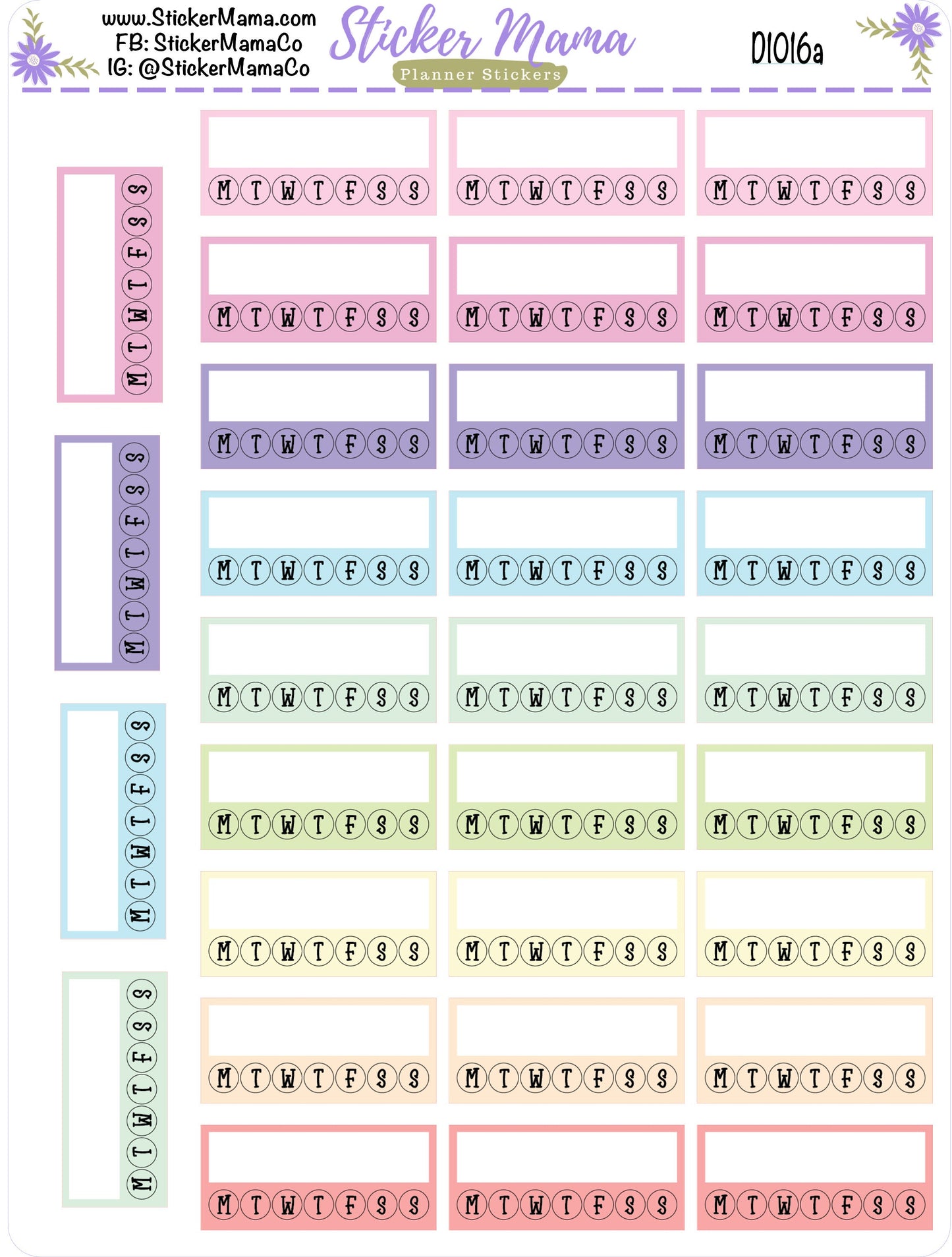 D1016 || FULL BOX CHECKLIST Stickers || Checklist Stickers || Planner Stickers for Checklists