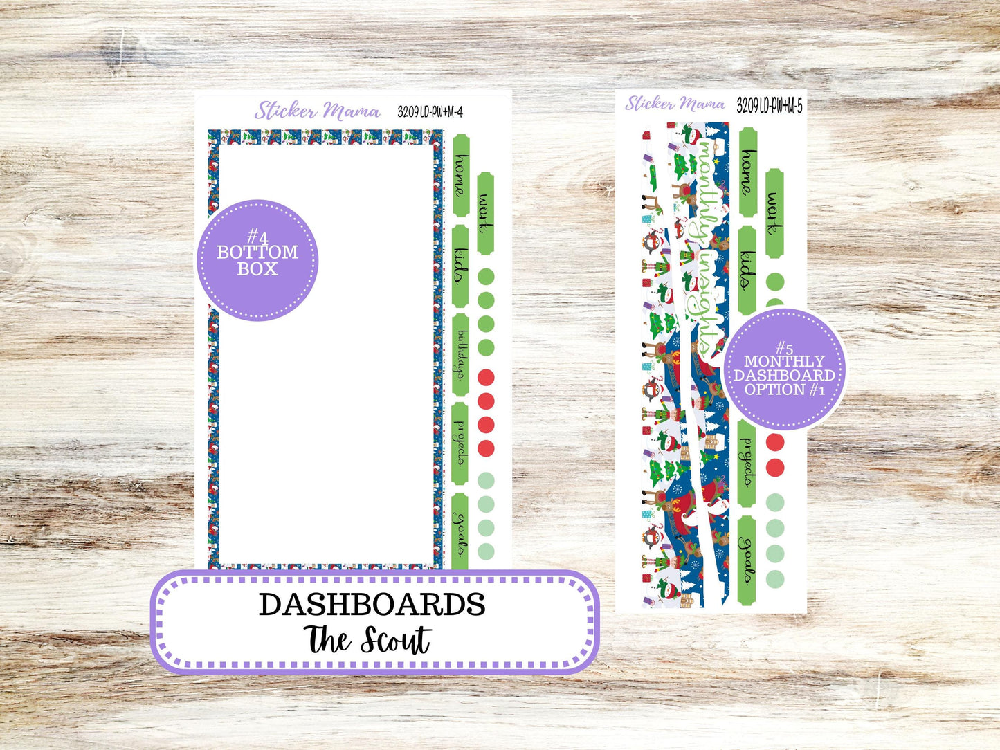 LD "The Scout" || PORTRAIT Weekly + Monthly Planner Kit #3209 || December || Laurel Denise Kit Portrait || Jolly Pines || 9-25