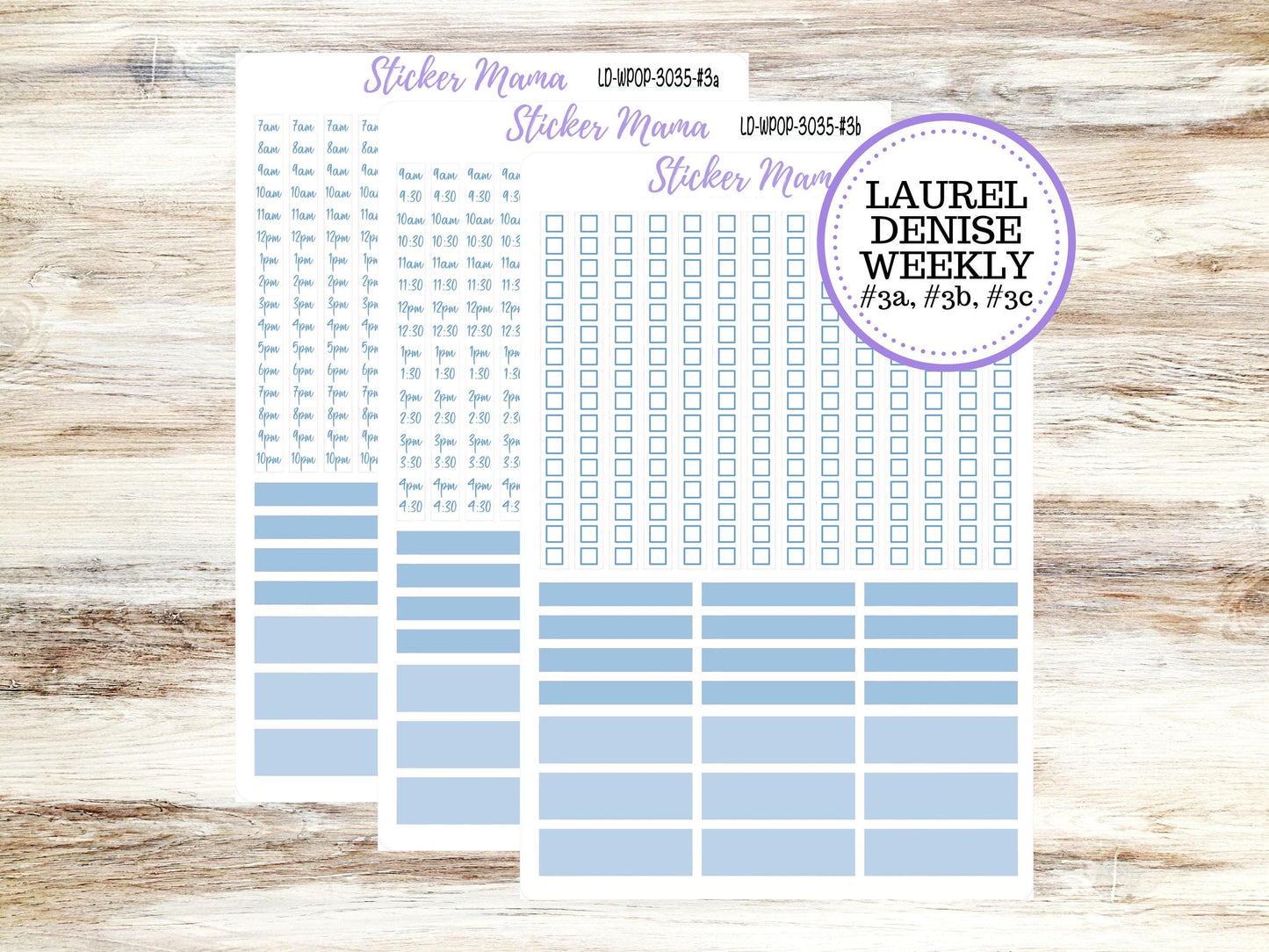 LAUREL DENISE Weekly PORTRAIT || Planner Kit #3035 || American Dream || Laurel Denise Kit || Laurel Denise Stickers || March 25