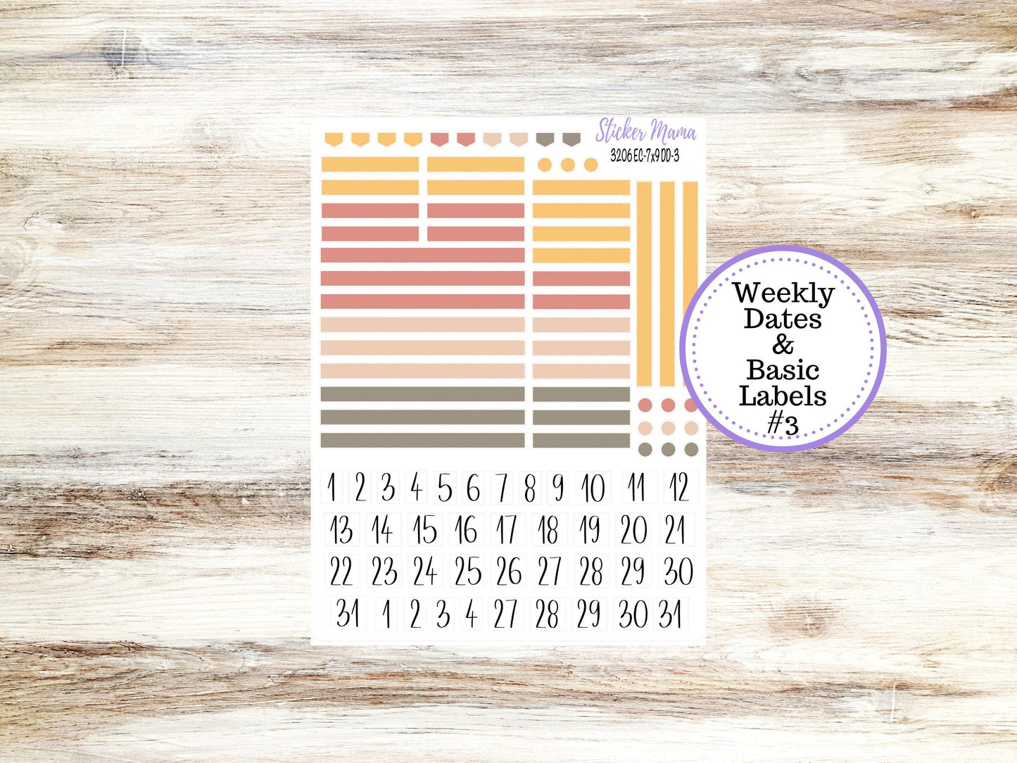 ERIN CONDREN Daily Duo Planner Kit DD-3206 || Falling Colors || Daily Duo Planner Sticker Kit || Erin Condren ||
