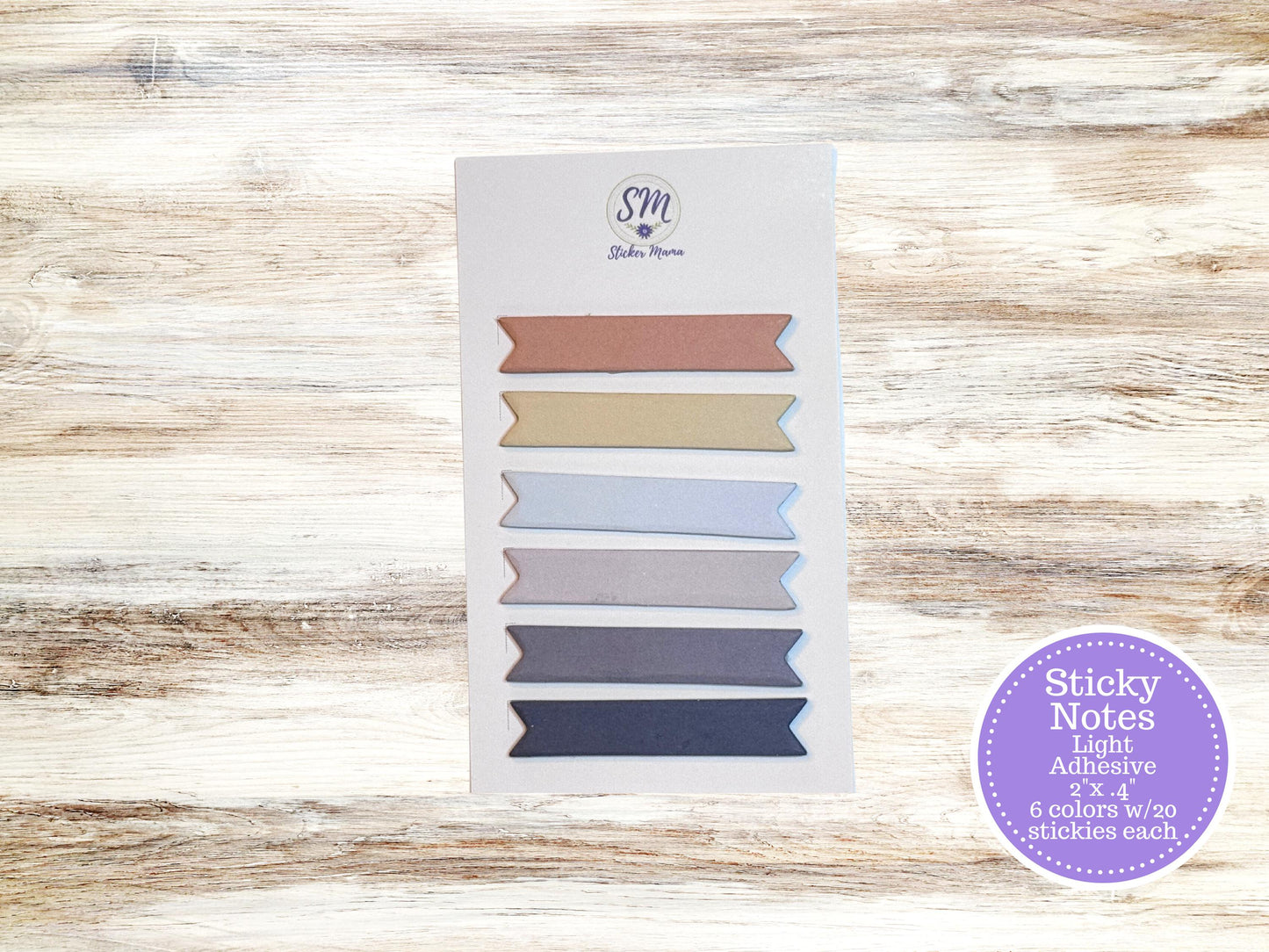 StickerMama STICKY NOTES || 2" x .4" notes || Sticky note labels