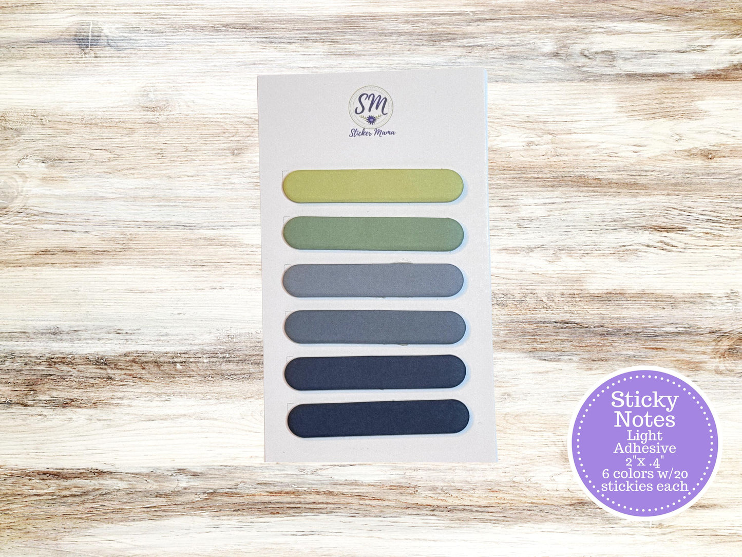 StickerMama STICKY NOTES || 2" x .4" notes || Sticky note labels