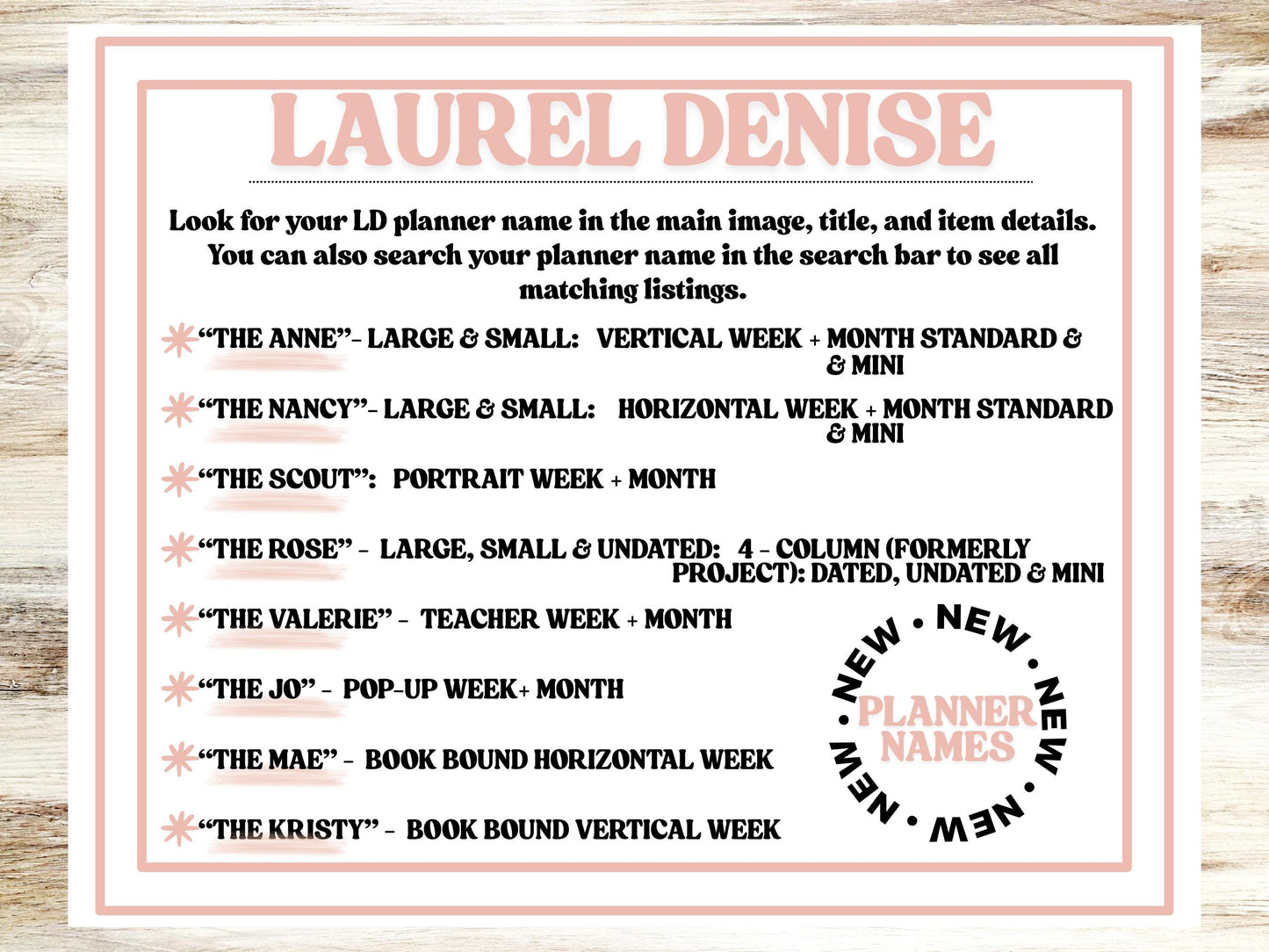 LD "The Rose" - Large Undated || 4 COLUMN Undated (formerly project undated). Planner Kit #3207 || Haunted Haven || Aug 25