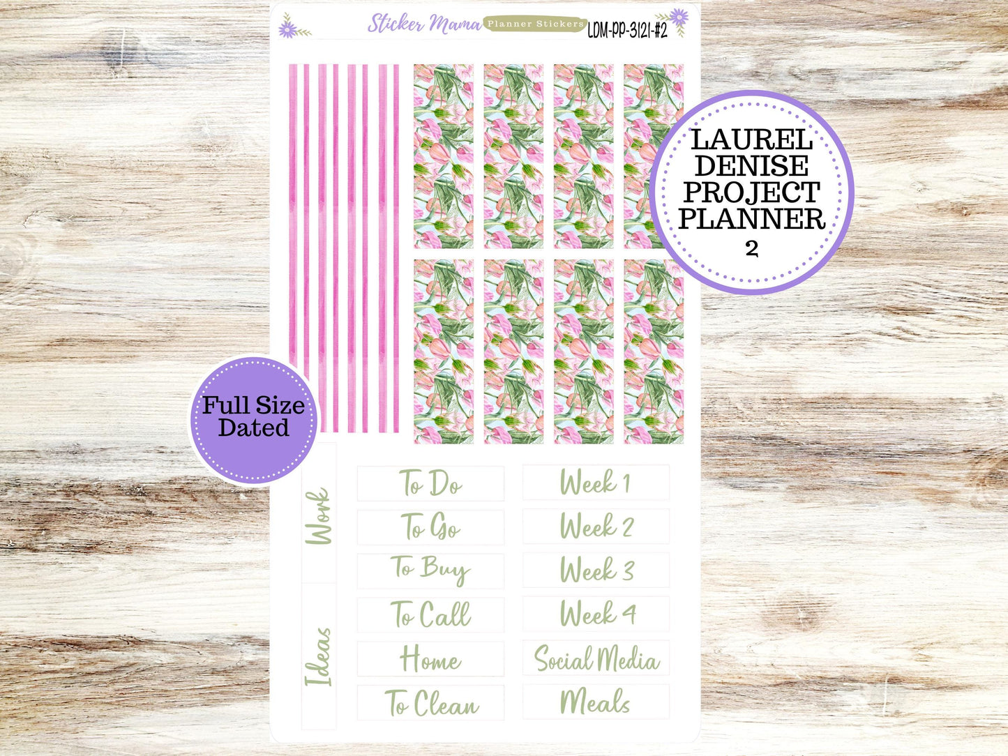 LAUREL DENISE PROJECT Planner Kit #3121 || Easter Petals || Laurel Denise Kit || Laurel Denise Stickers || || Any Month ld
