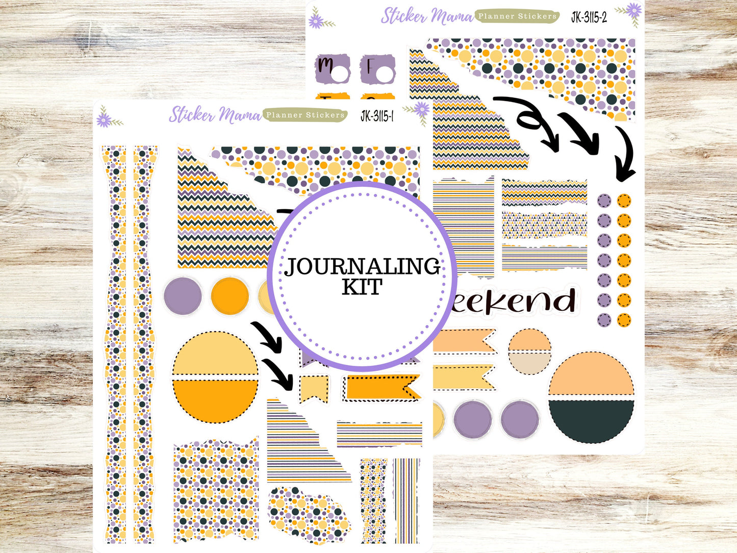 JOURNALING KIT || #3115 || Spooky Palette || Journal Planner || Planner Stickers || Journal Stickers