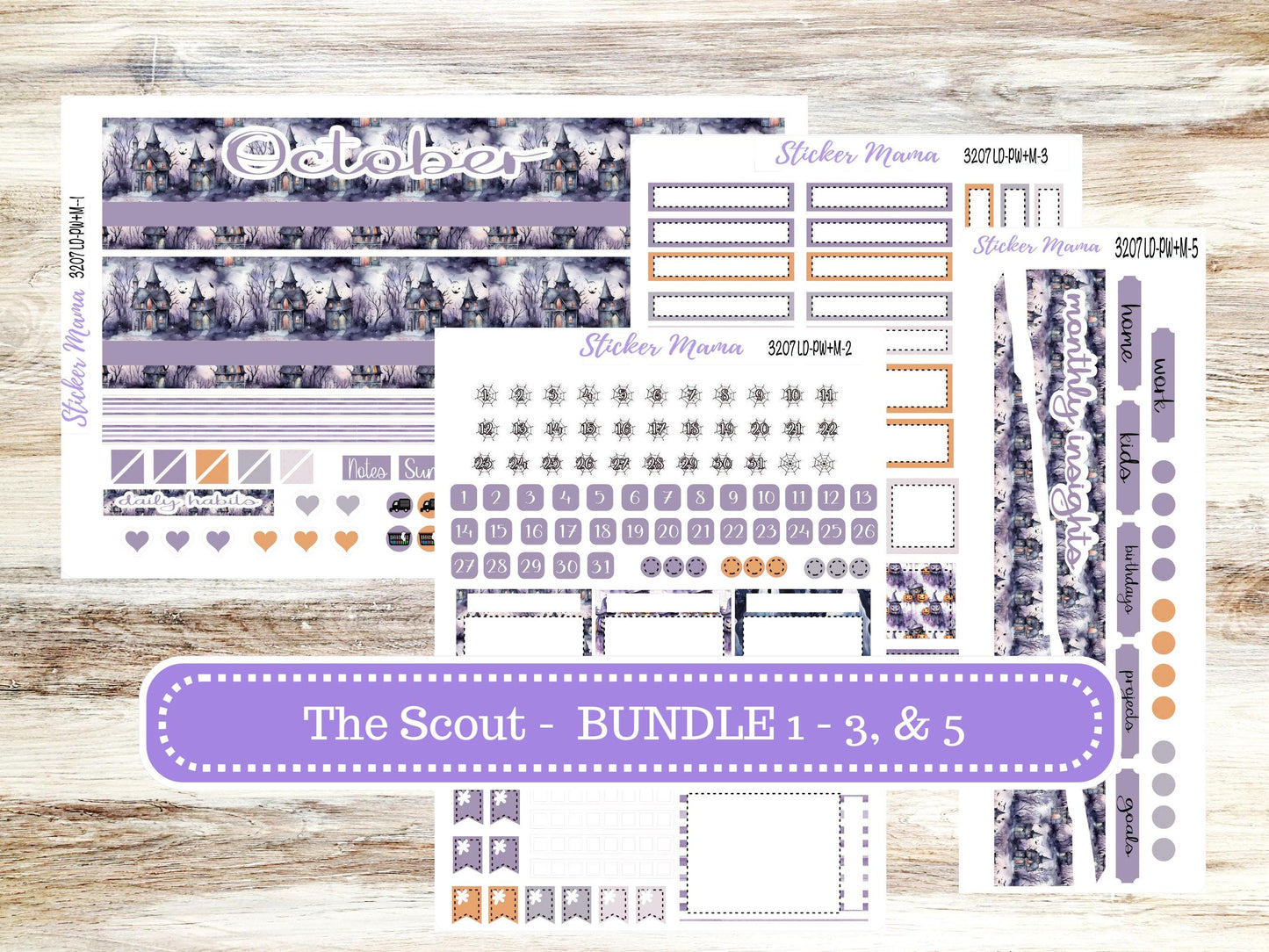 LD "The Scout" || PORTRAIT Weekly + Monthly Planner Kit #3207 || Haunted Haven || Laurel Denise Kit Portrait || Aug 25