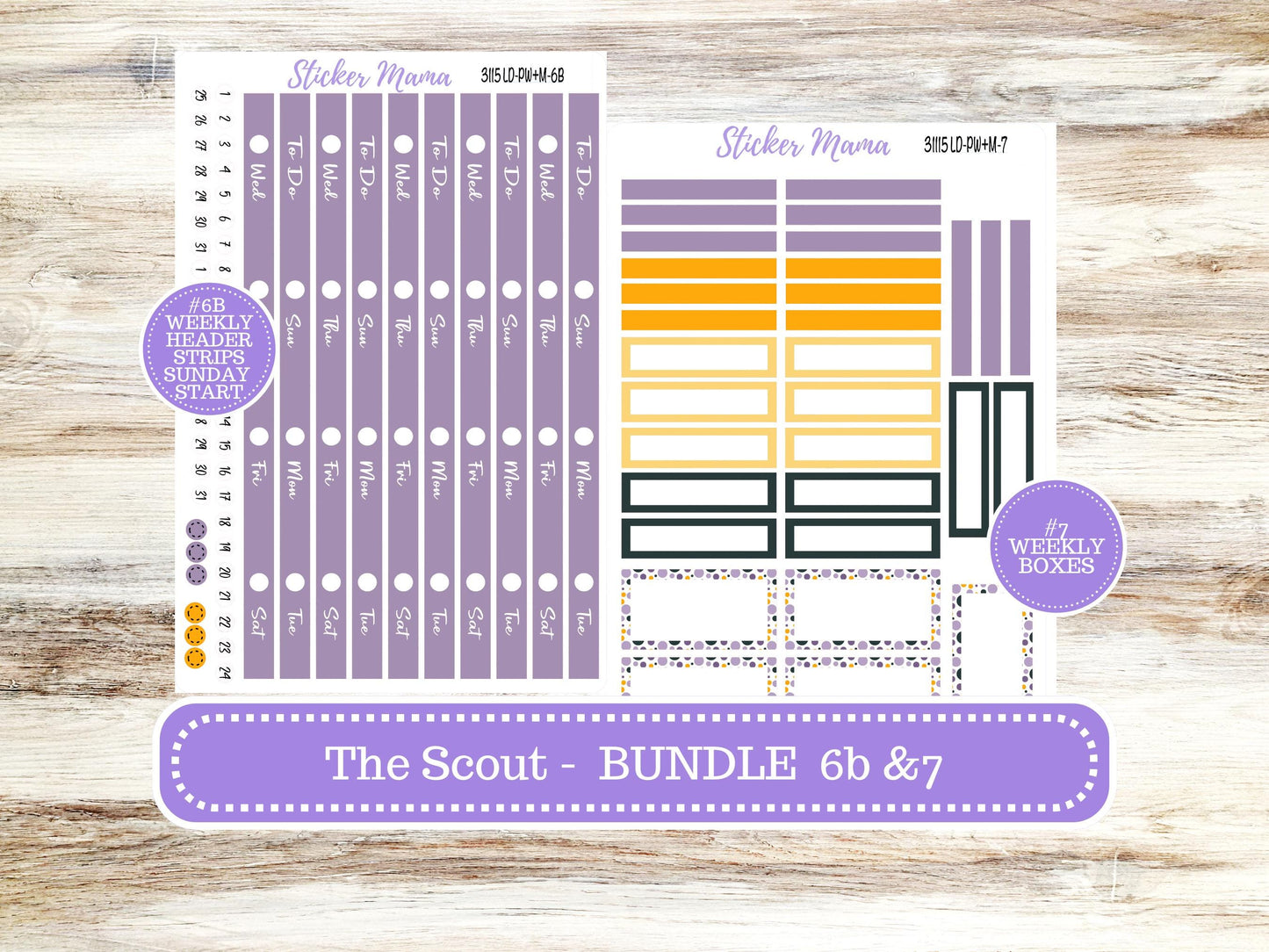 LD "The Scout" || PORTRAIT Weekly + Monthly Planner Kit #3115 || Spooky Palette || Laurel Denise Kit Portrait || Aug 25