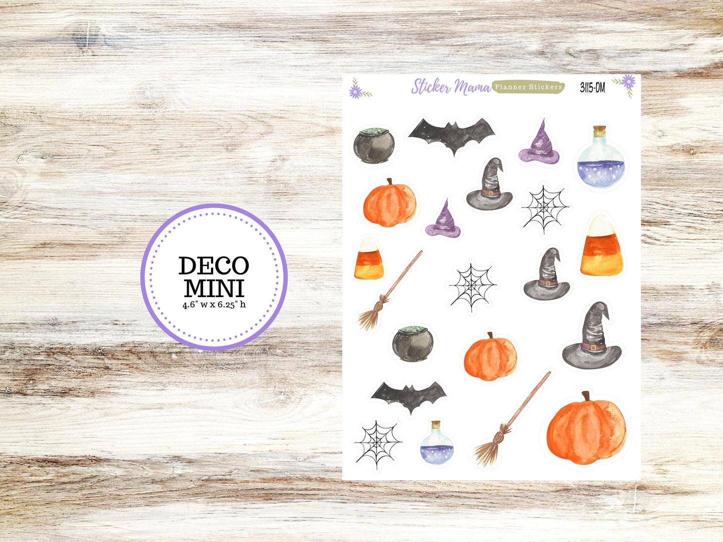 DECO-3115 || Spooky Palette Deco || PLANNER STICKERS || Halloween Stickers ||