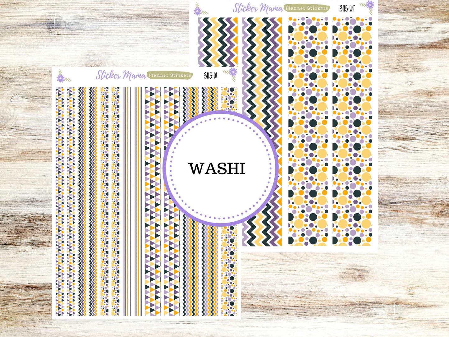 WASHI PLANNER STICKERS || 3115 || Spooky Palette || Halloween Washi Stickers || Planner Stickers || Washi for Planners