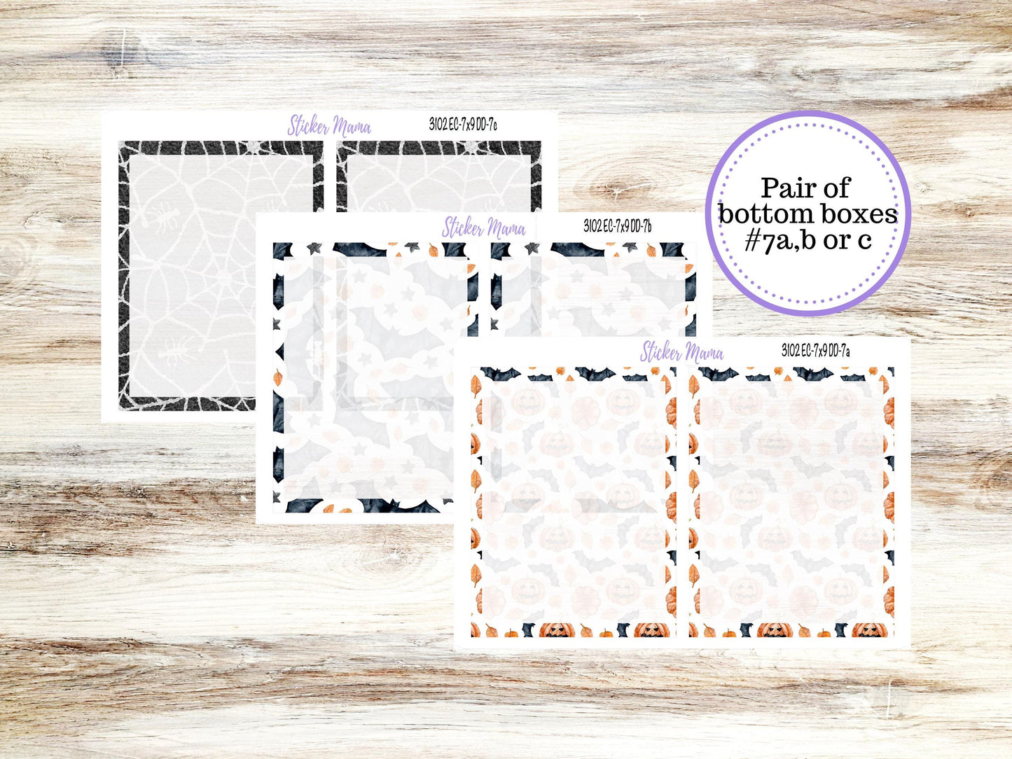 ERIN CONDREN Daily Duo Planner Kit DD-3102 || October - Pumpkin Town || Daily Duo Planner Sticker Kit || Erin Condren ||