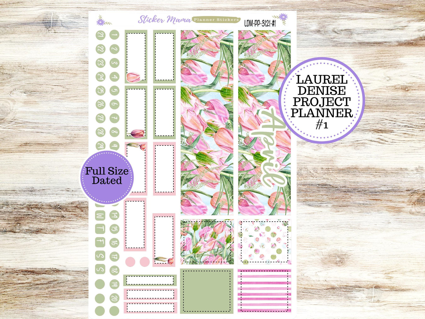 LAUREL DENISE PROJECT Planner Kit #3121 || Easter Petals || Laurel Denise Kit || Laurel Denise Stickers || || Any Month ld