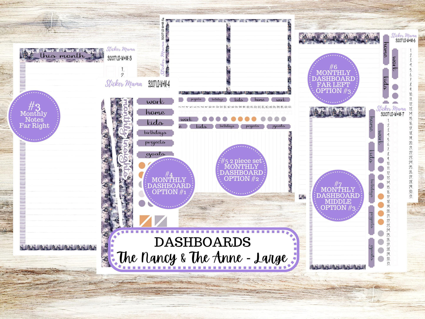 LAUREL DENISE Week + Month PLANNER Monthly Kit #3207 || Laurel Denise Kit || Laurel Denise Horizontal Vertical || Haunted Haven || Aug 25