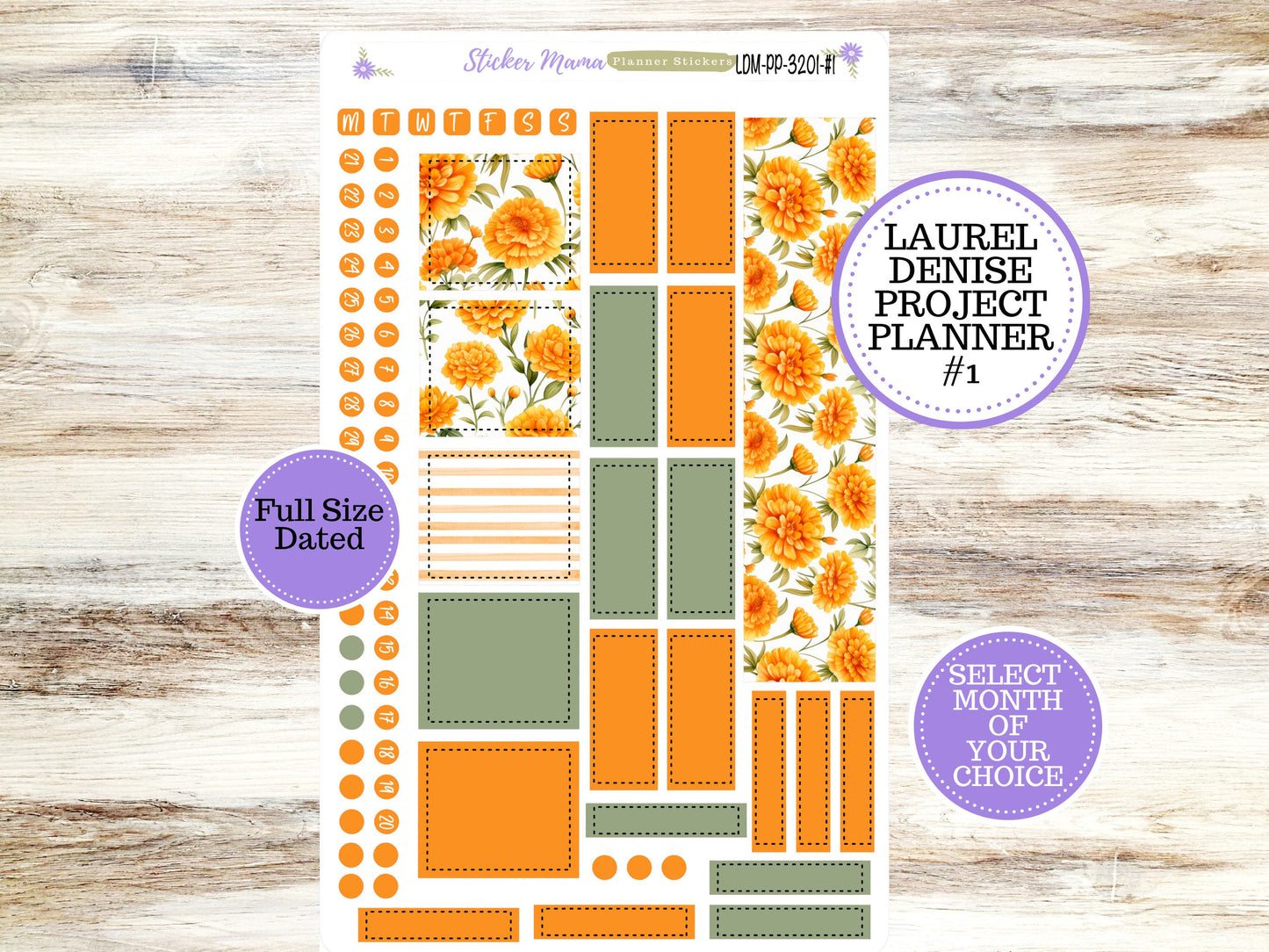 LAUREL DENISE PROJECT Planner Kit #3201 || Fall Colors || Laurel Denise Kit || Laurel Denise Stickers || || Any Month ld