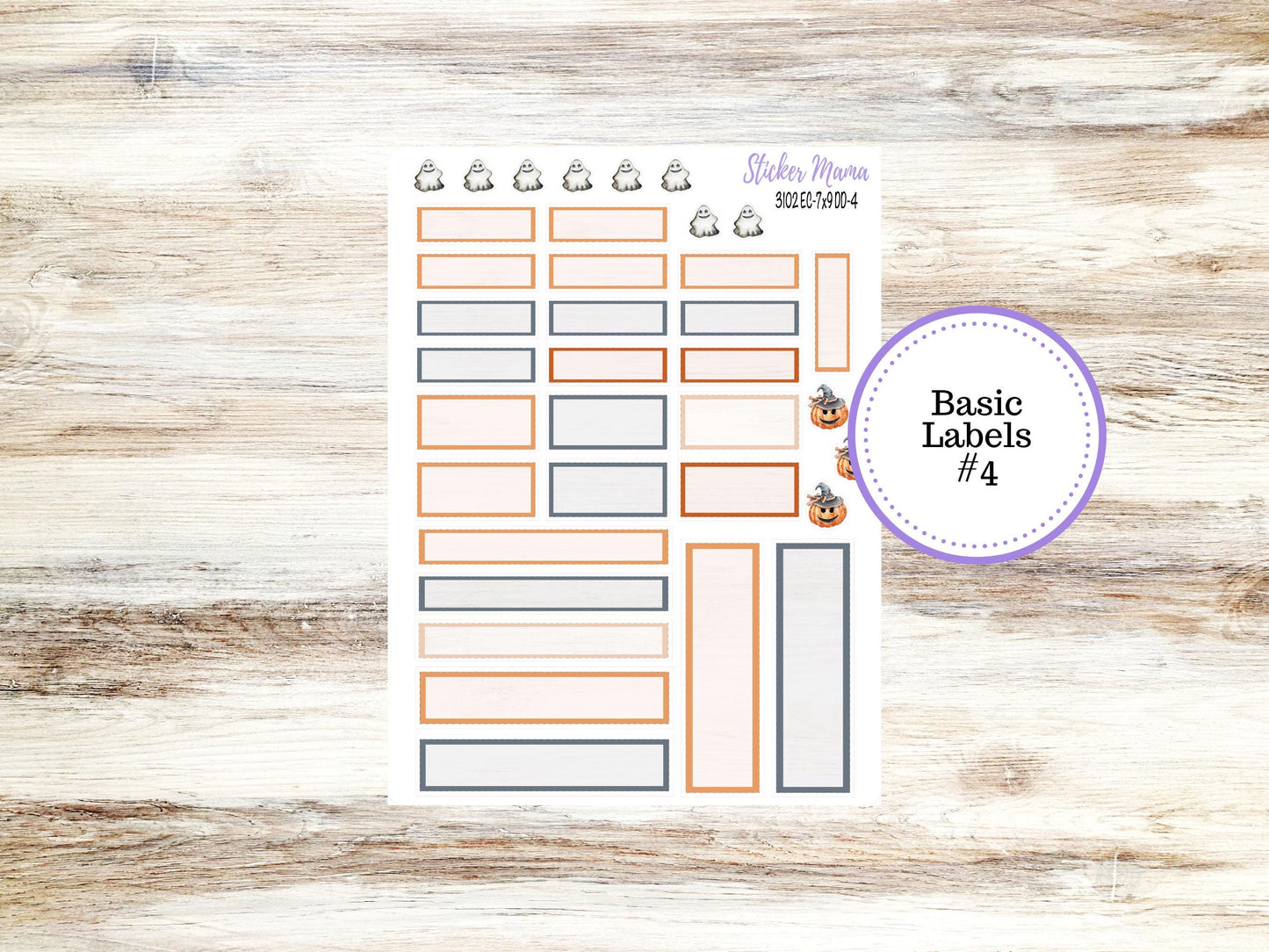 ERIN CONDREN Daily Duo Planner Kit DD-3102 || October - Pumpkin Town || Daily Duo Planner Sticker Kit || Erin Condren ||