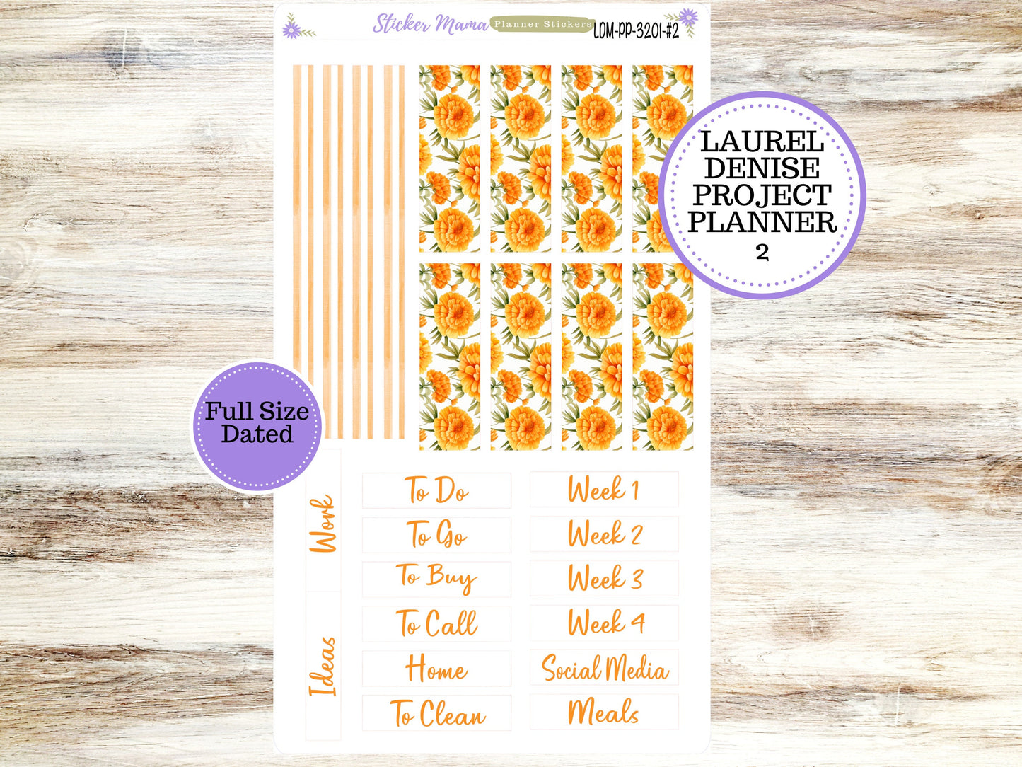 LAUREL DENISE PROJECT Planner Kit #3201 || Fall Colors || Laurel Denise Kit || Laurel Denise Stickers || || Any Month ld