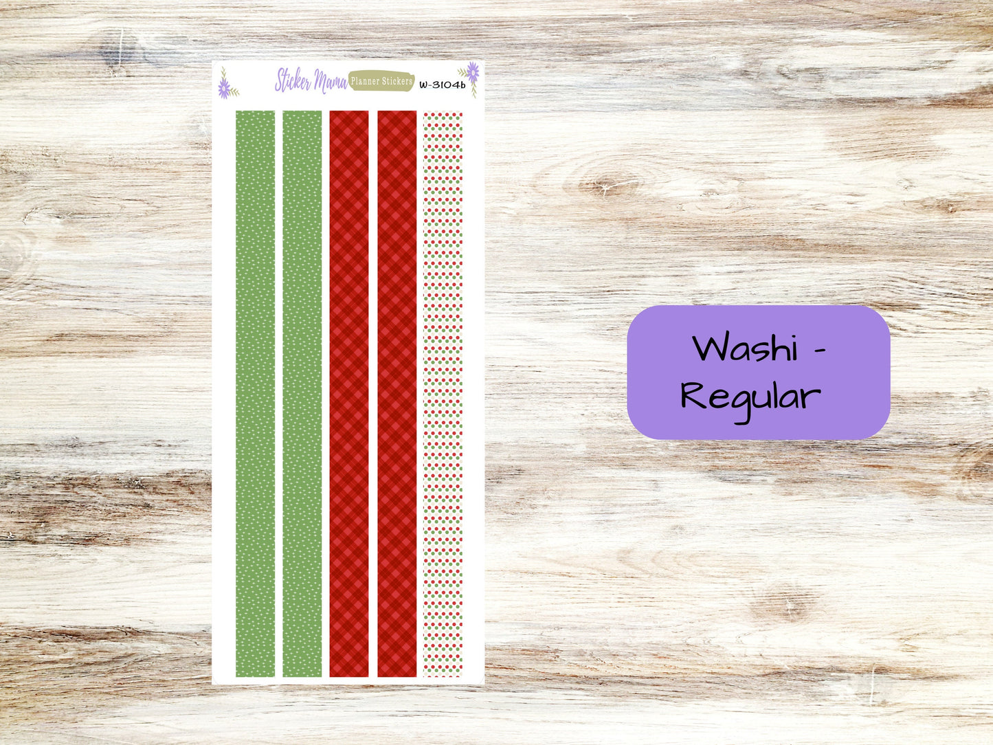 WASHI PLANNER STICKERS || 3104 || Santa's Here || Washi Stickers || Planner Stickers || Washi for Planners