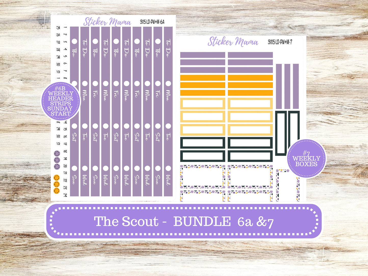 LD "The Scout" || PORTRAIT Weekly + Monthly Planner Kit #3115 || Spooky Palette || Laurel Denise Kit Portrait || Aug 25