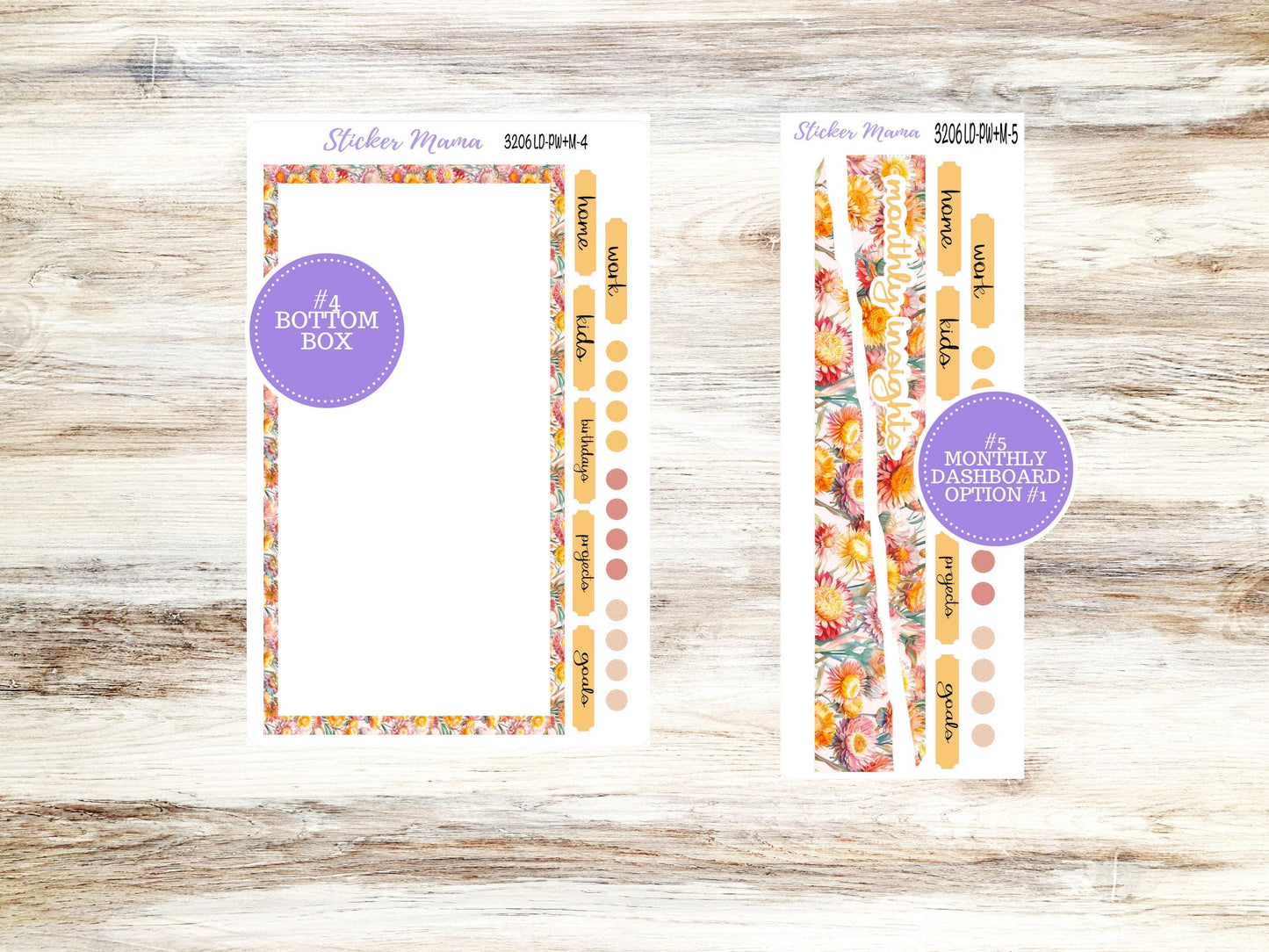 LAUREL DENISE PORTRAIT Week + Month Planner Kit|| Planner Kit #3206 || Falling Color || Laurel Denise September Sticker Kit || June 25