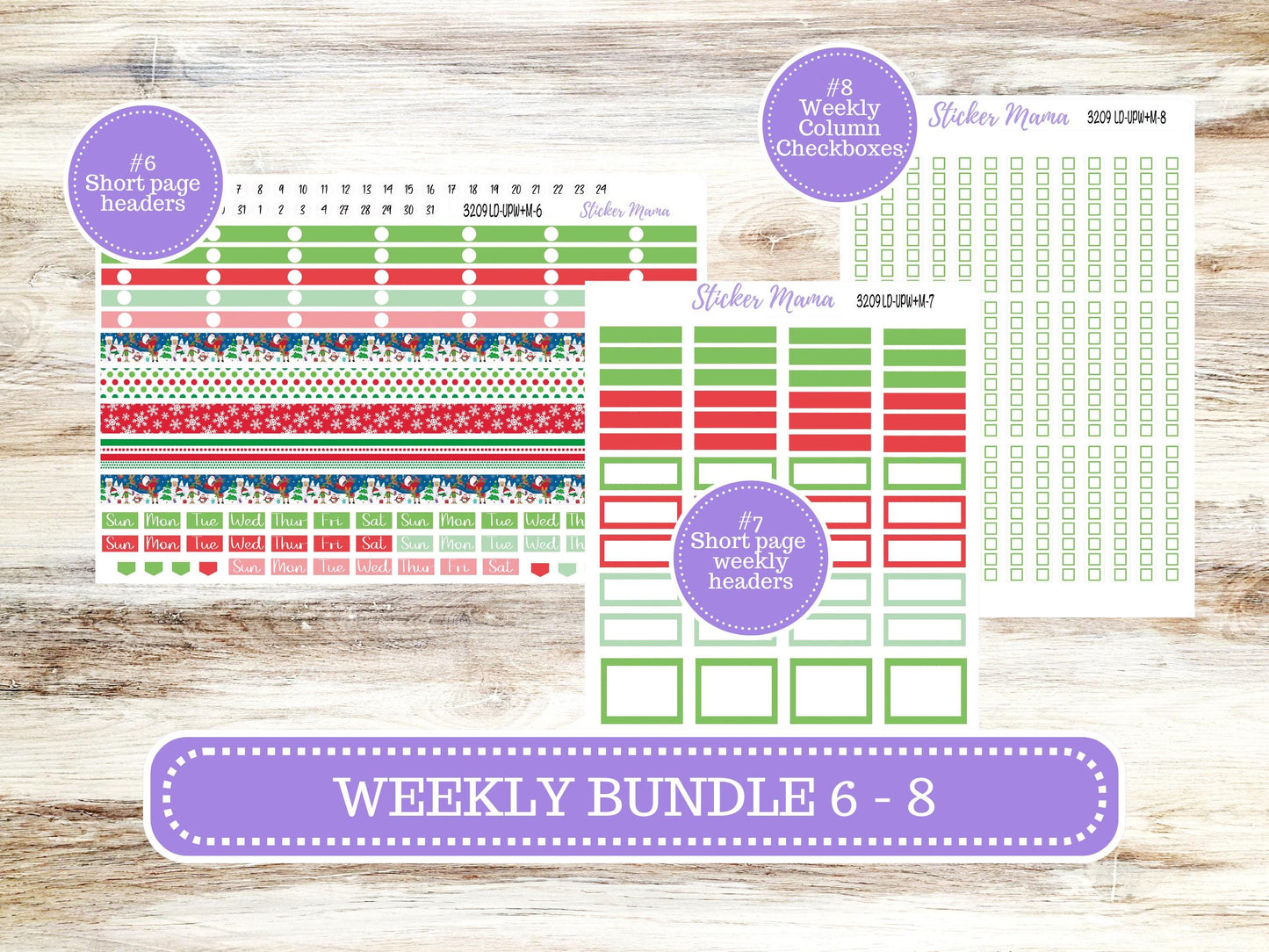 LD POP-UP Week+Month Planner Kit #3209 || The Jo || Jolly Pines || Laurel Denise Kit || Laurel Denise Stickers || Sept 25