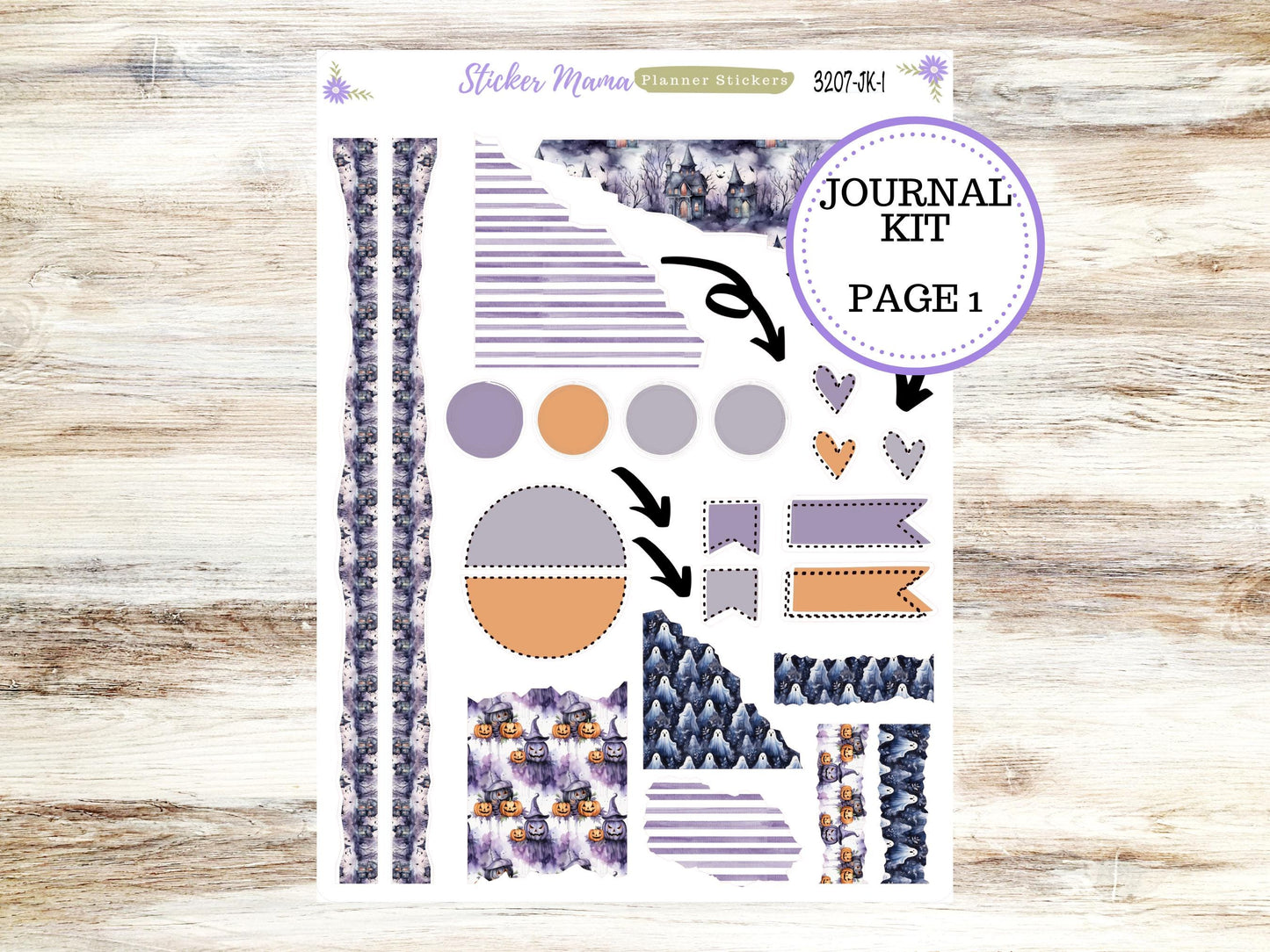 JOURNALING KIT || #3207 || Haunted Haven || Journal Planner || Planner Stickers || Journal Stickers