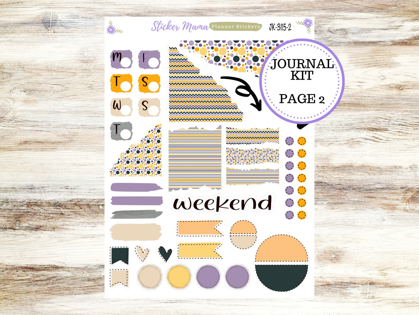 JOURNALING KIT || #3115 || Spooky Palette || Journal Planner || Planner Stickers || Journal Stickers