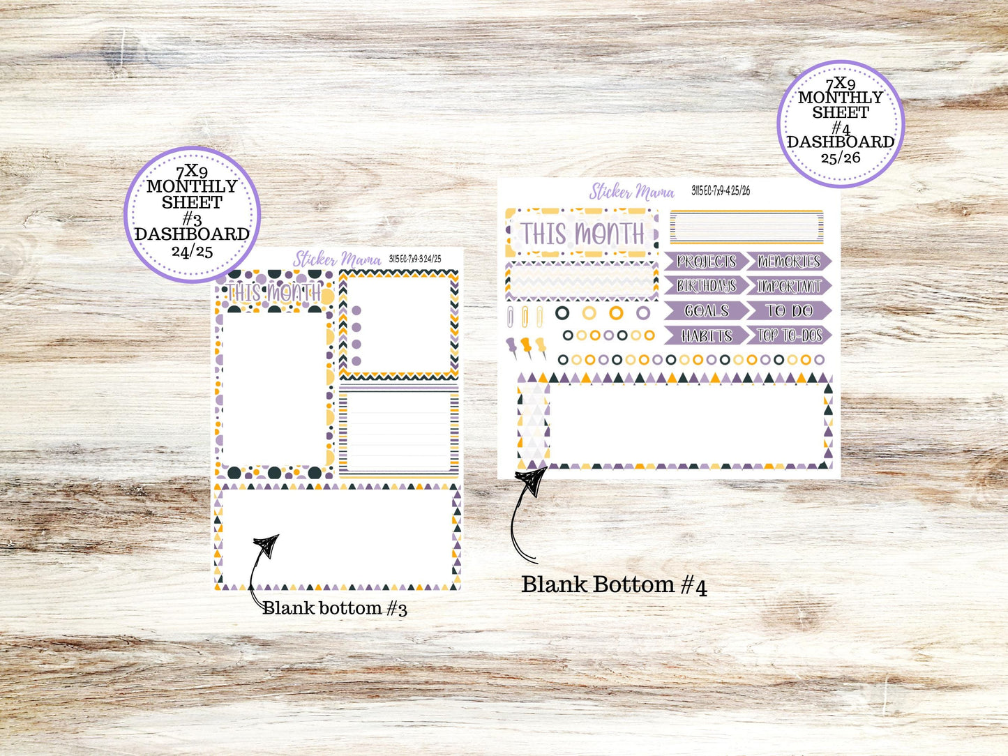 ERIN CONDREN Monthly Kit-3115 || 7X9 || Spooky Palette - 7x9 ec October Monthly Kit - October Monthly Planner Kits - Monthly Pages