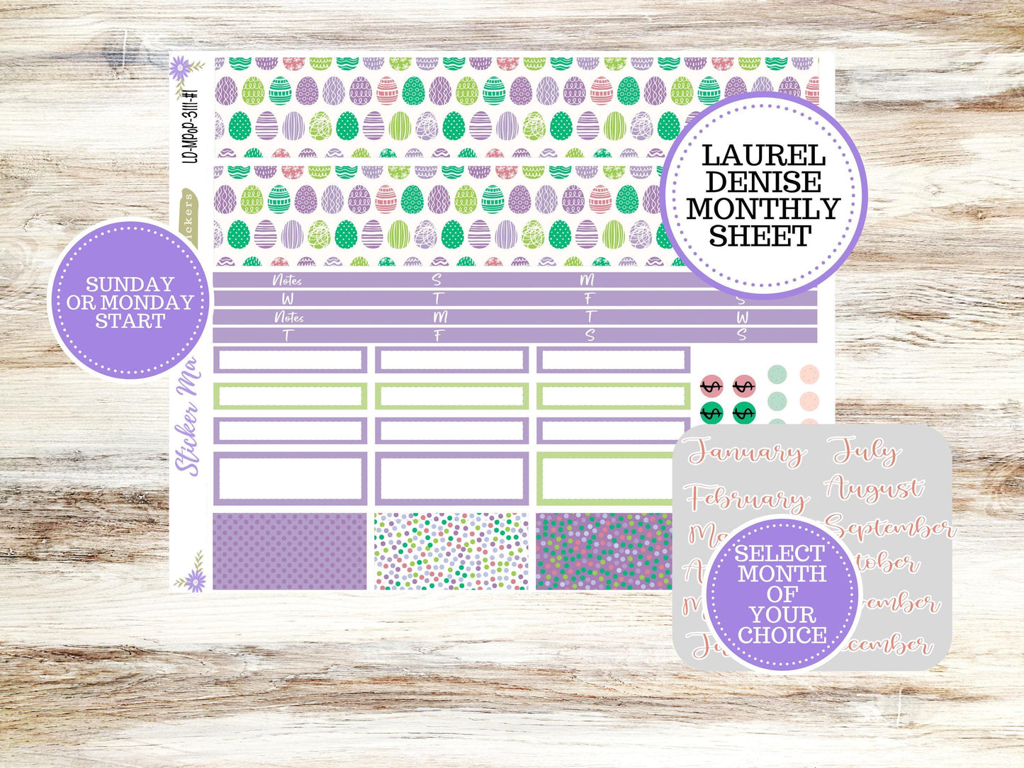LAUREL DENISE PORTRAIT || Planner Kit #3111 || Easter Eggstravaganza || Laurel Denise Kit || Laurel Denise Stickers || ld