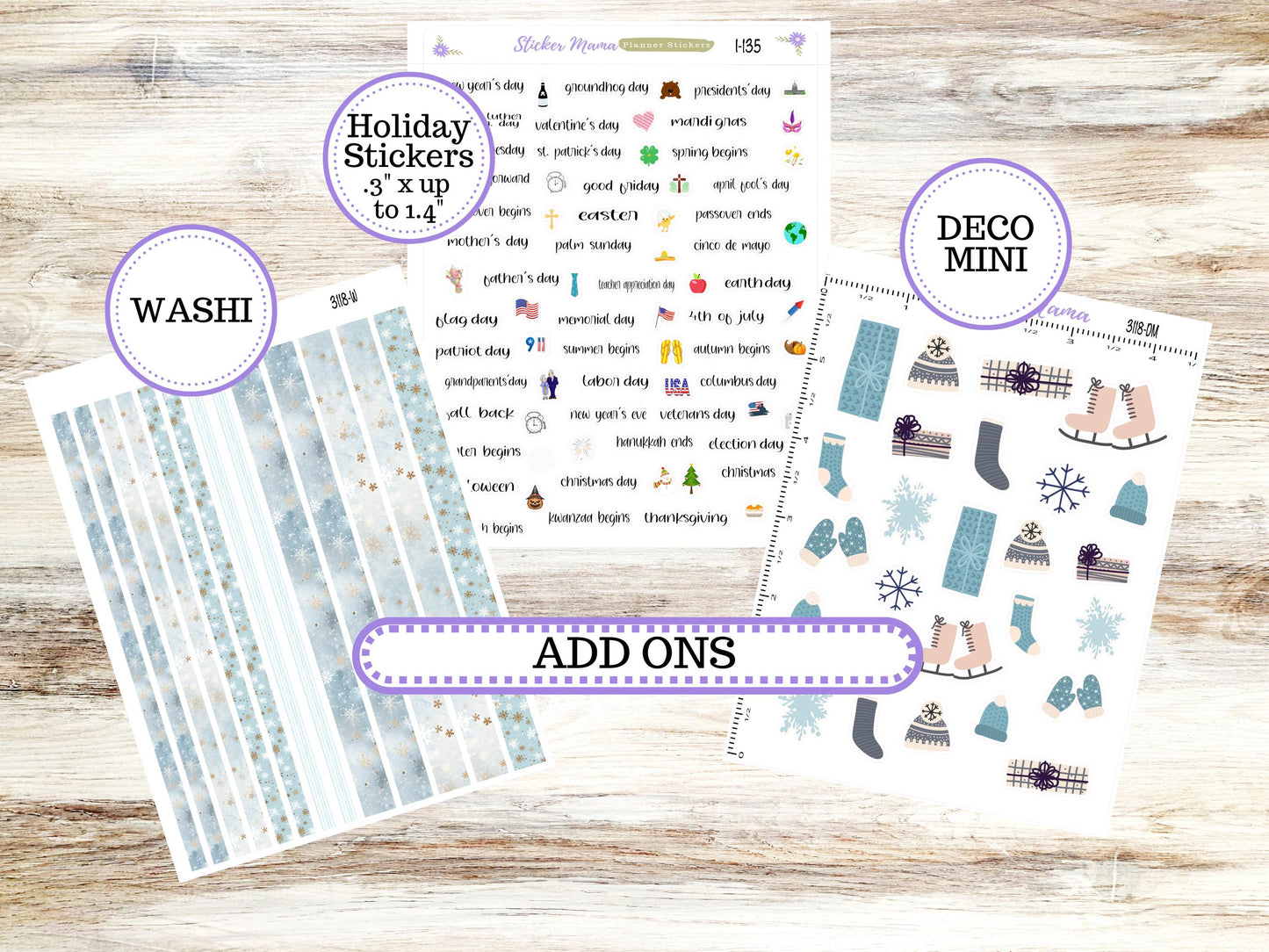 LD Large "The Scout" || PORTRAIT Weekly + Monthly Planner Kit #3118 || January || Laurel Denise Kit Portrait || || 10-25