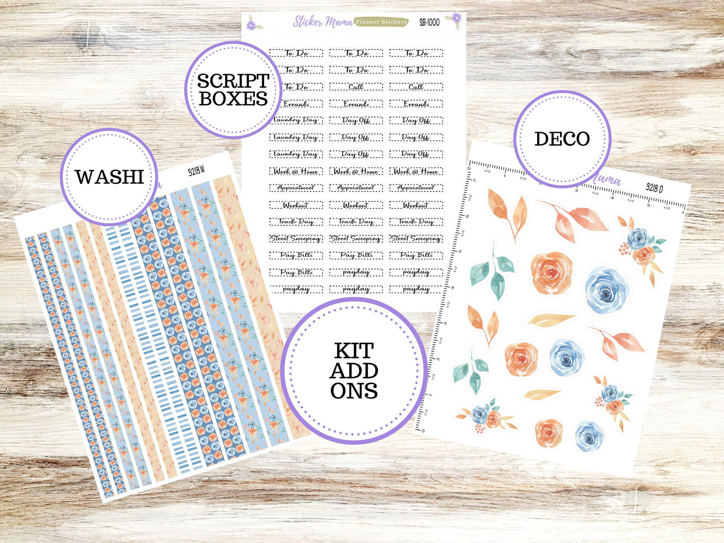 Simple Planner Sticker Kits | Blossom Breeze 3218