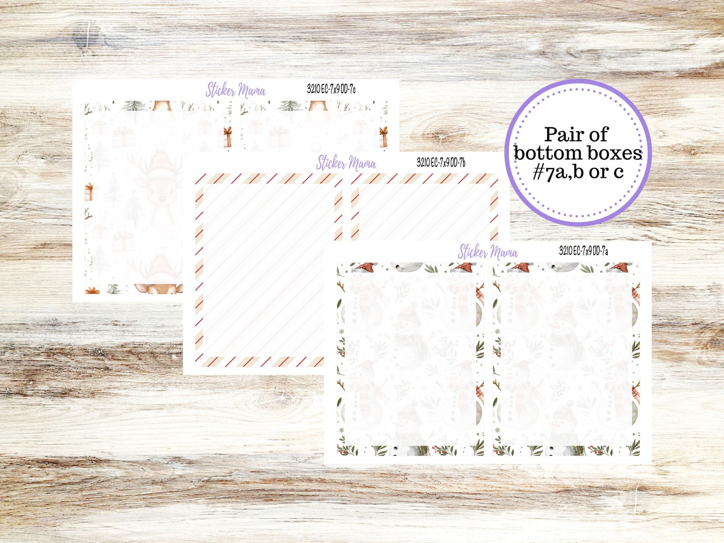 ERIN CONDREN Daily Duo Planner Kit DD-3210 || December - Frosty Friends || Daily Duo Planner Sticker Kit || Erin Condren ||
