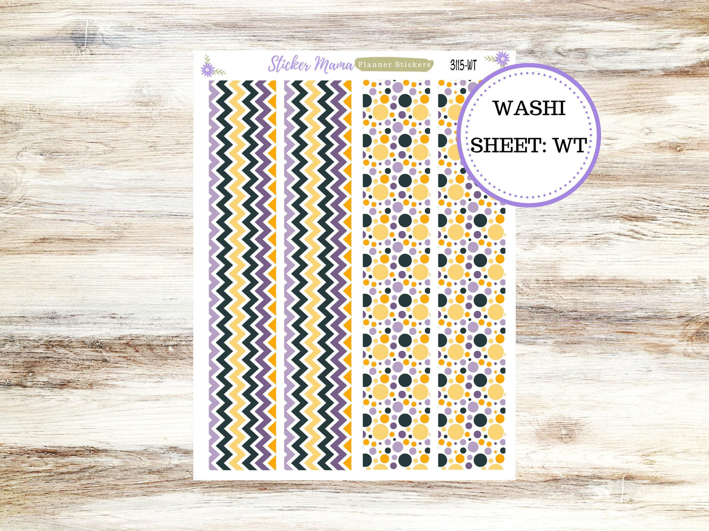 WASHI PLANNER STICKERS || 3115 || Spooky Palette || Halloween Washi Stickers || Planner Stickers || Washi for Planners