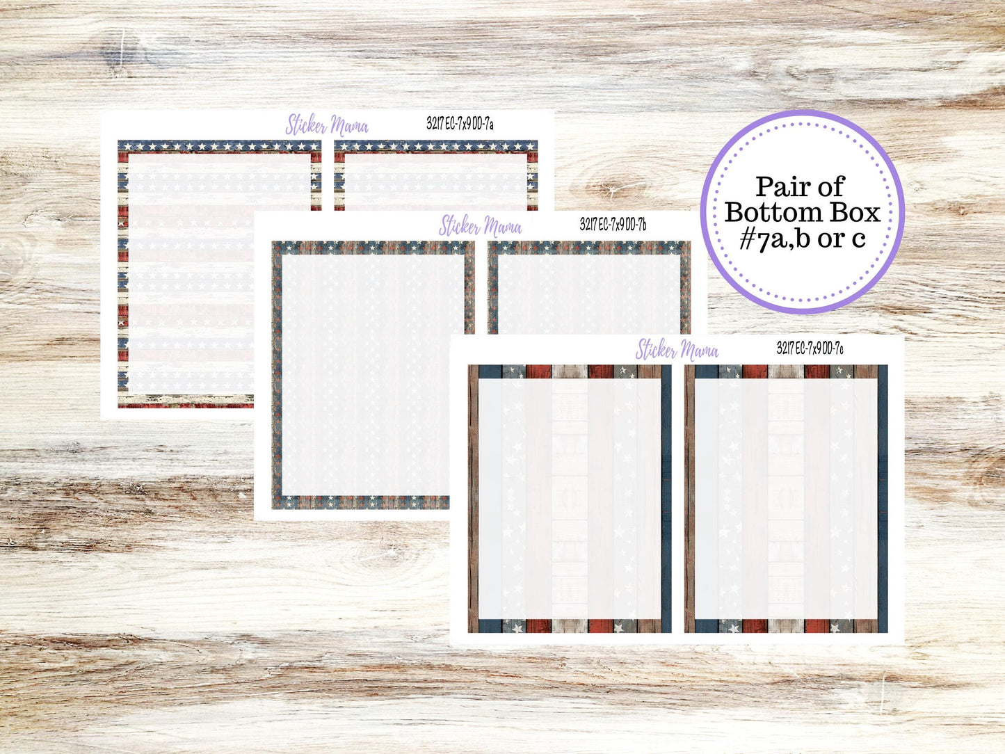 Erin Condren Daily Duo Planner Sticker Kit | 3217 Old Glory