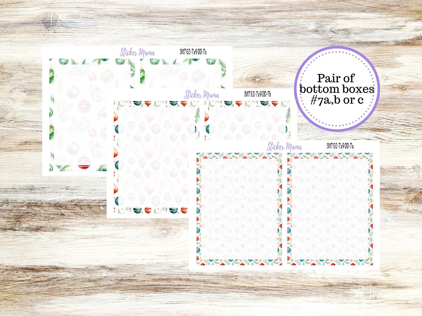 ERIN CONDREN Daily Duo Planner Kit DD-3117 || December || Daily Duo Planner Sticker Kit || Erin Condren ||