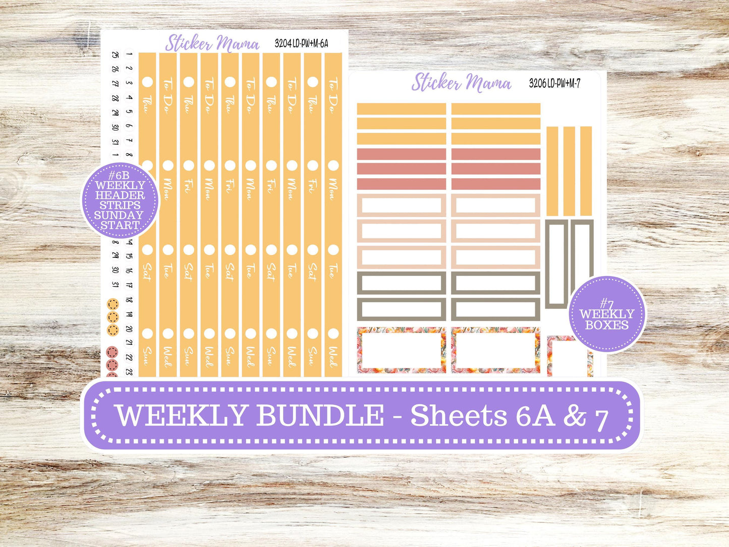 LAUREL DENISE PORTRAIT Week + Month Planner Kit|| Planner Kit #3206 || Falling Color || Laurel Denise September Sticker Kit || June 25