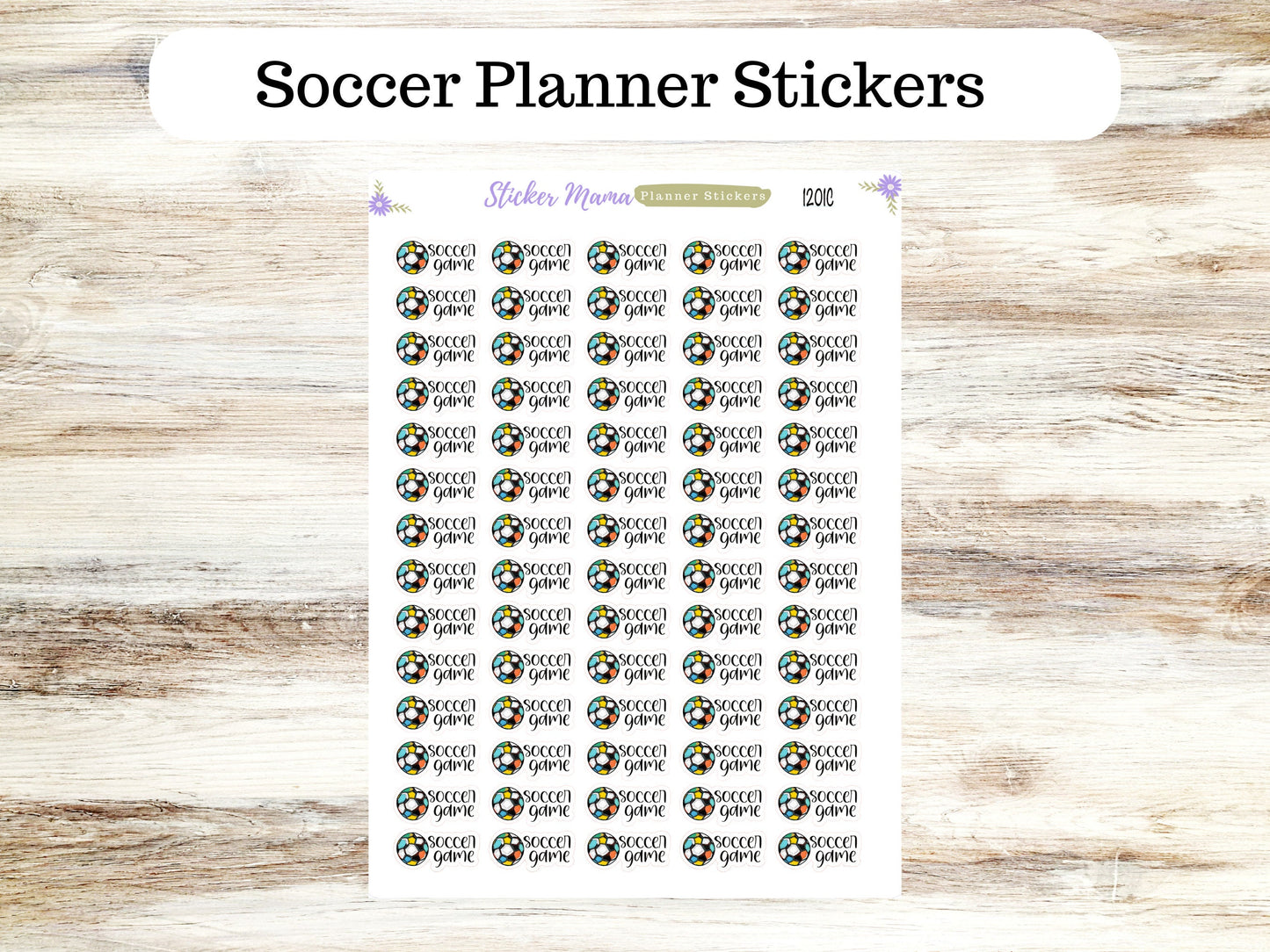 SS-1201 SOCCER GAME Stickers || Soccer Planner Stickers || Soccer Sports Stickers || Soccer Games || Soccer Practice