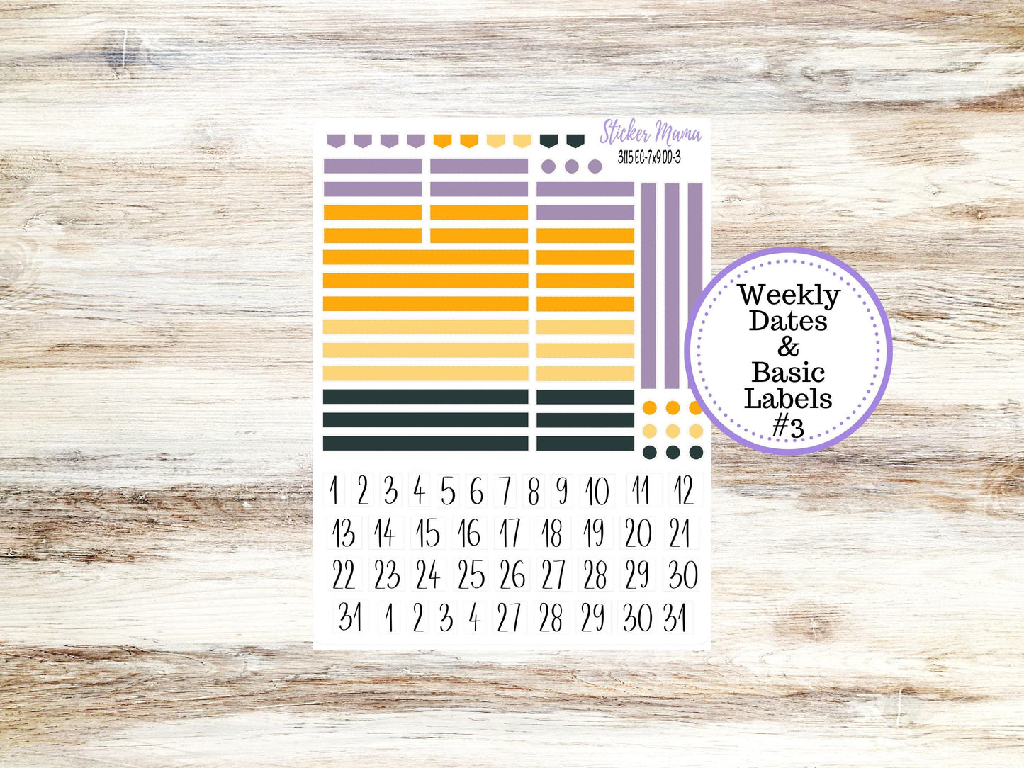 ERIN CONDREN Daily Duo Planner Kit DD-3115 || October - Spooky Palette || Daily Duo Planner Sticker Kit || Erin Condren ||