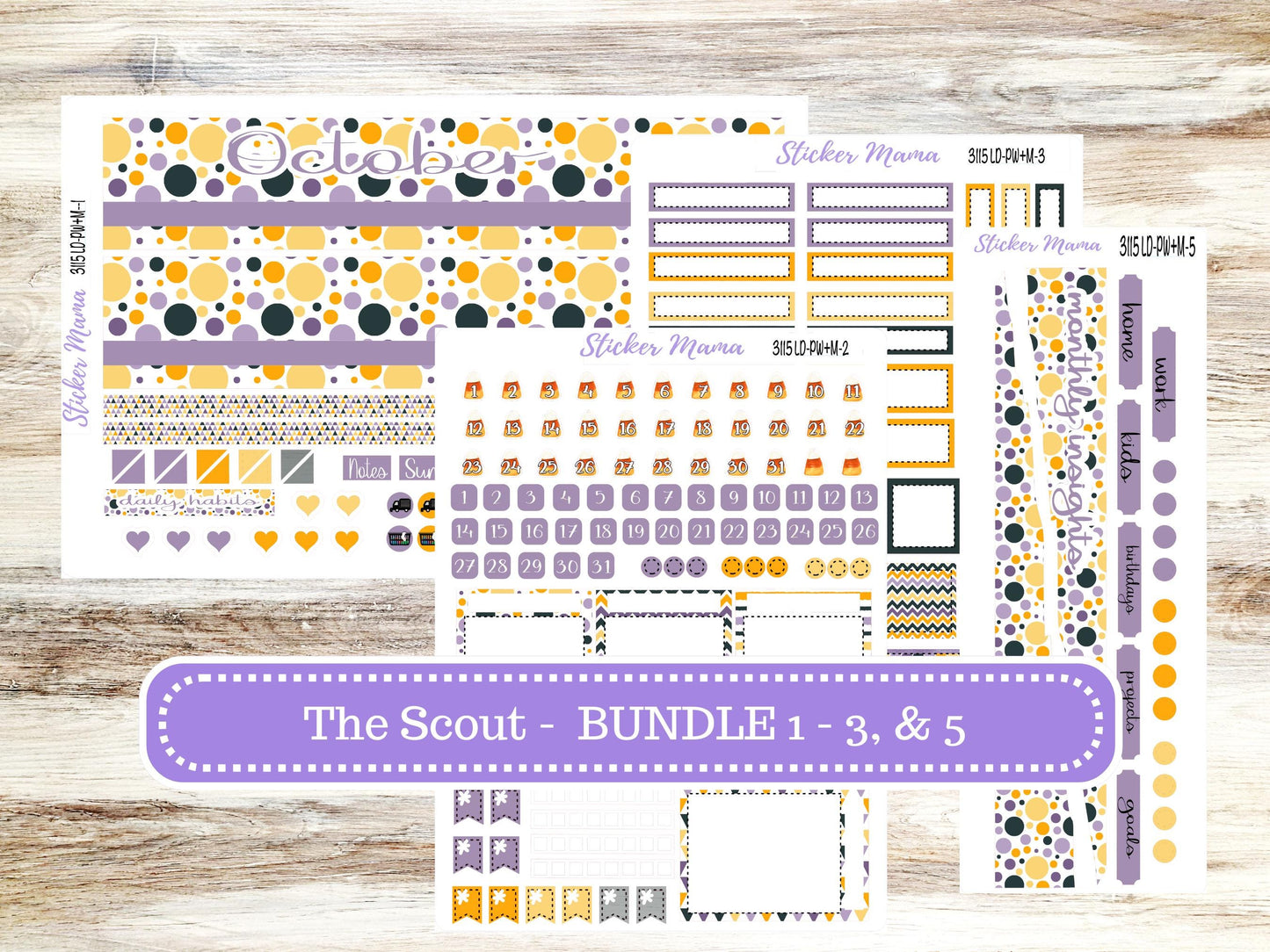 LD "The Scout" || PORTRAIT Weekly + Monthly Planner Kit #3115 || Spooky Palette || Laurel Denise Kit Portrait || Aug 25